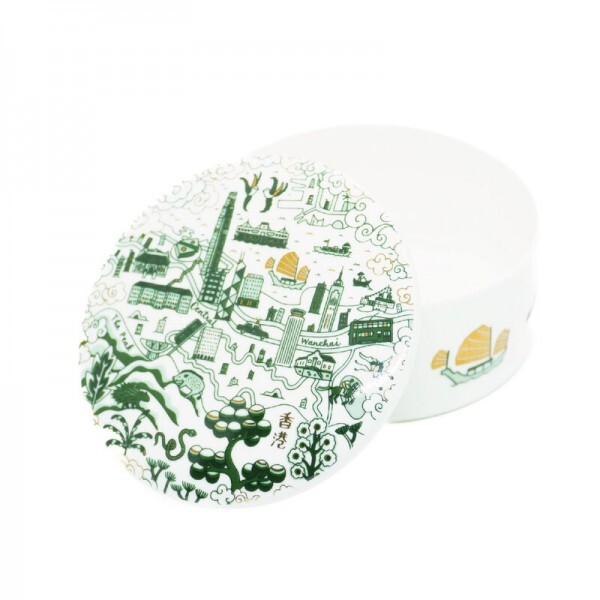 FAUX X MARIKO JESSE gold & green  hong kong willow jewellery box