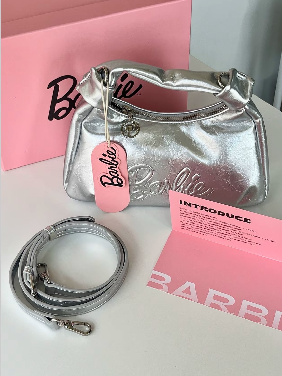 BARBIE 芭比 馬卡龍色 月牙包 中號