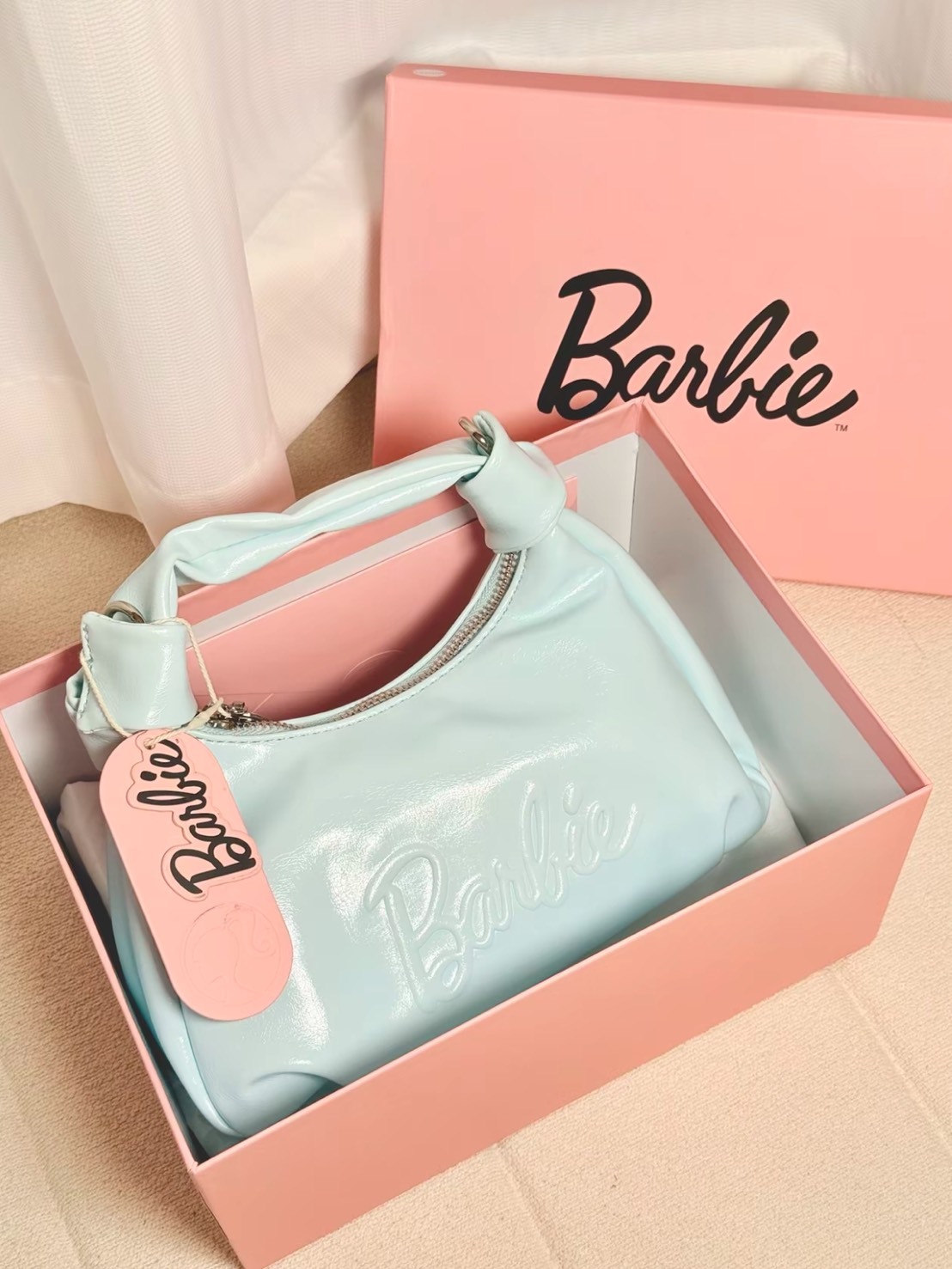 BARBIE 芭比 馬卡龍色 月牙包 中號