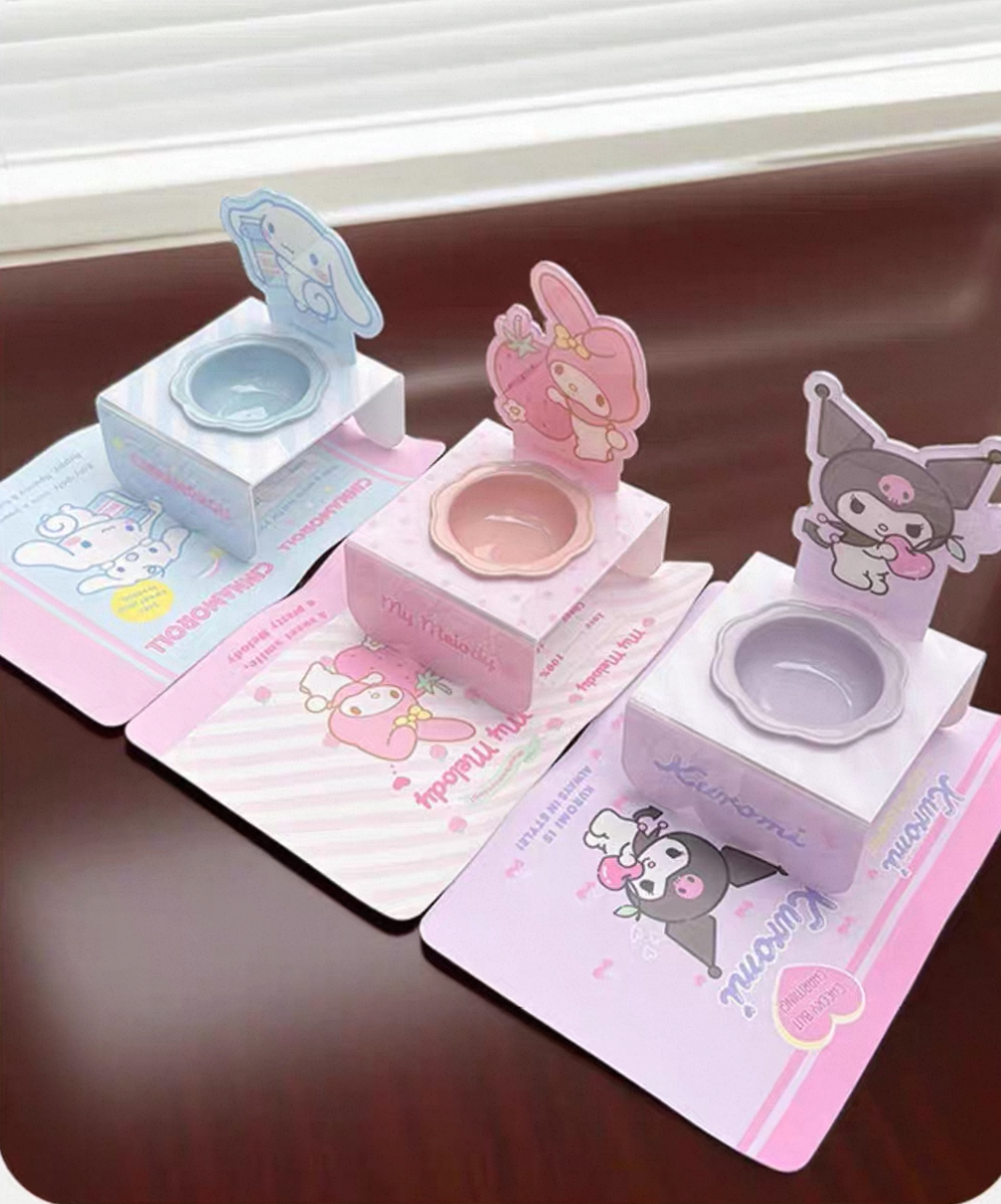 三丽欧系列 库洛米玉桂狗美乐蒂 宠物高脚碗 套组