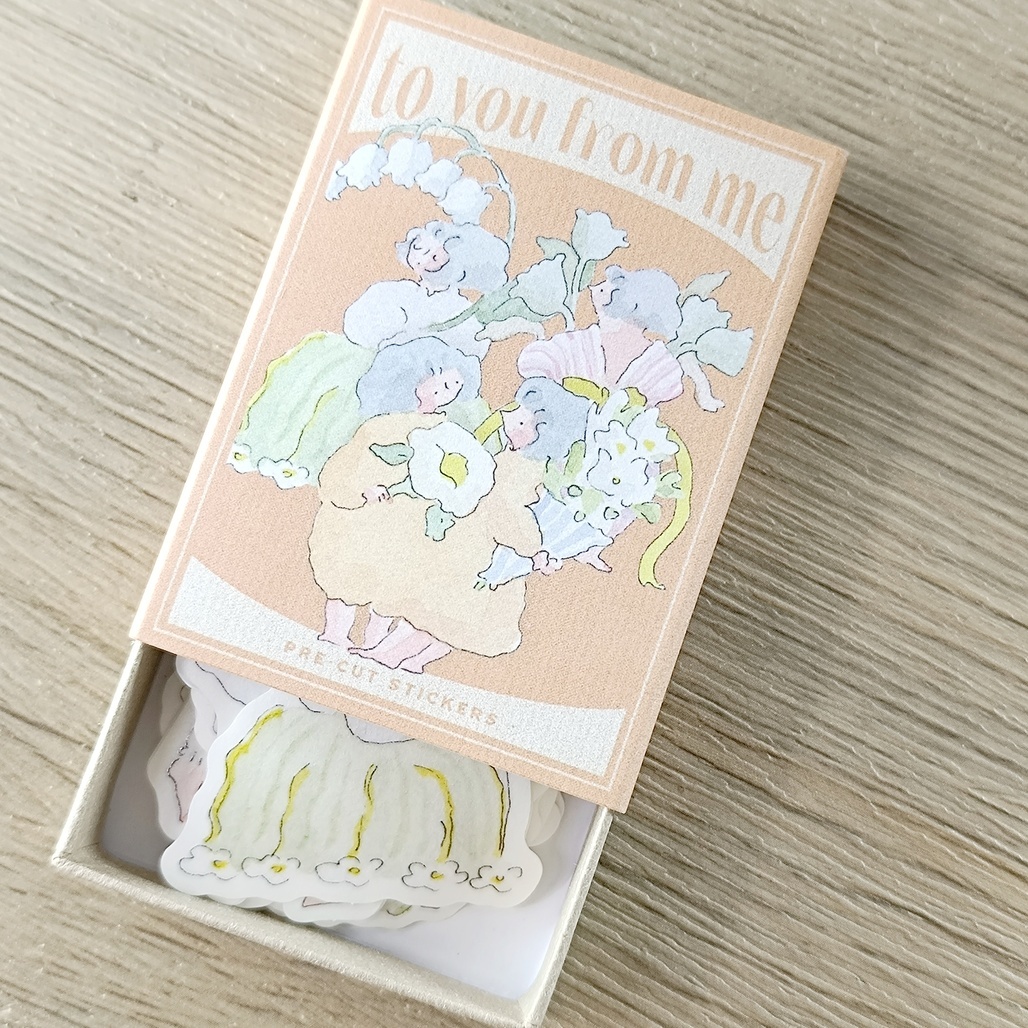 Dodolulu．火柴盒系列貼紙盒 11-給你的