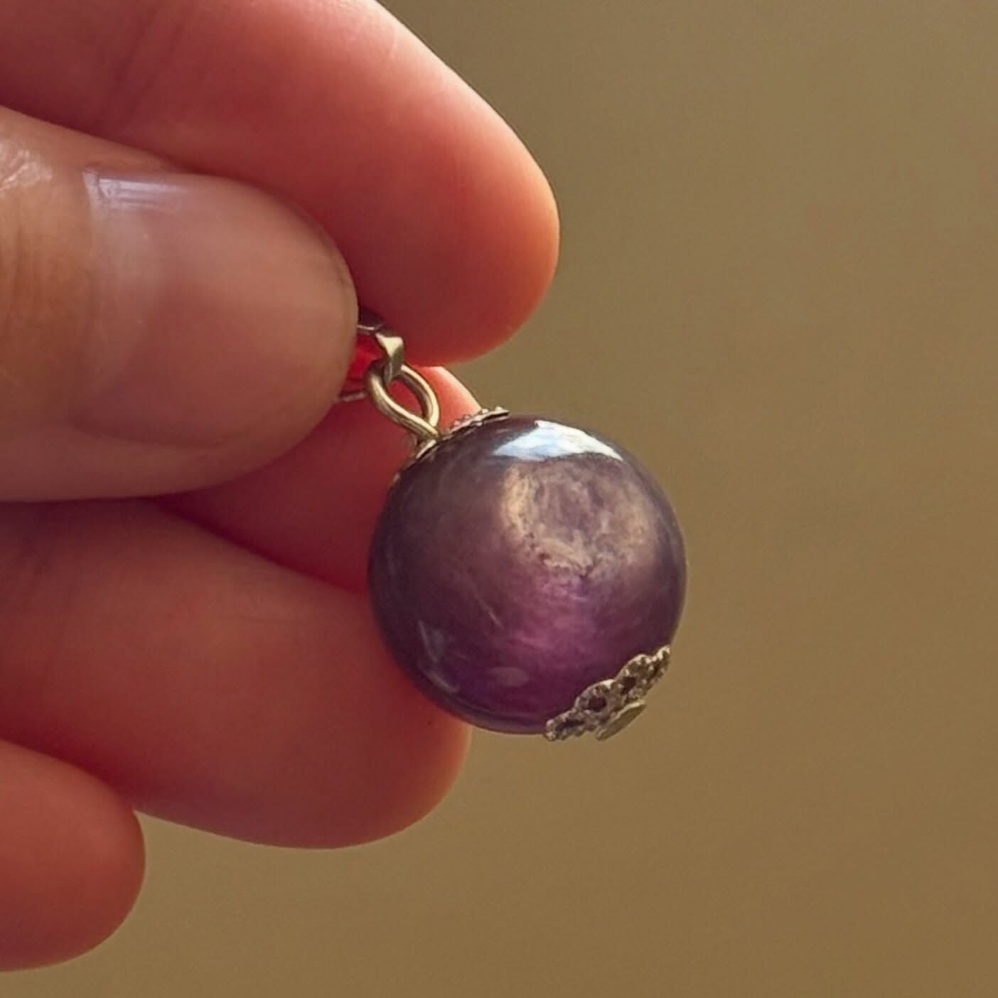 [原石] 紫鋰雲母 項鏈吊墜