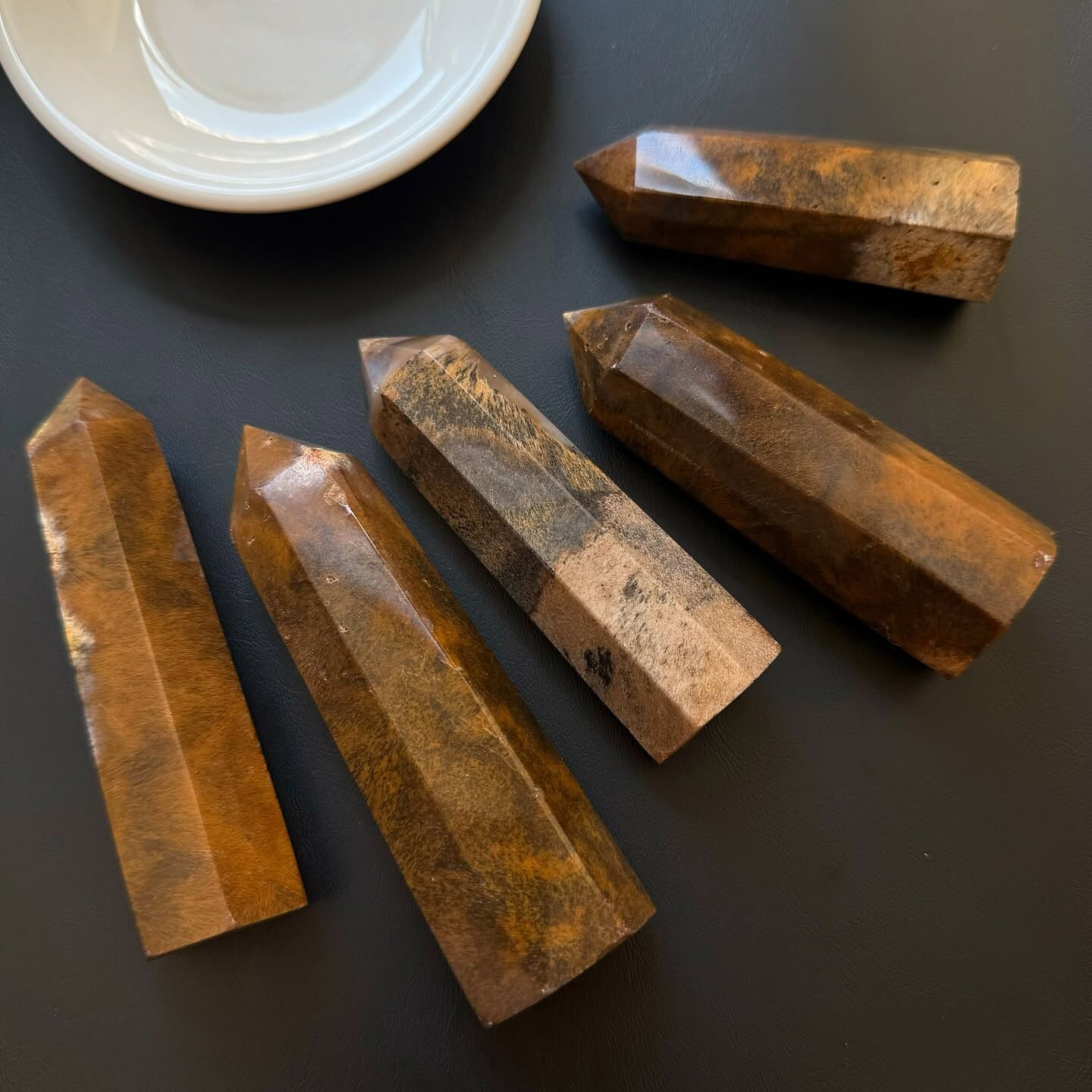 [原石] 羽毛瑪瑙 水晶柱