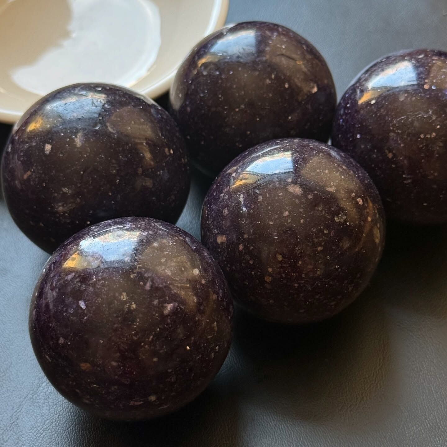 [原石] 紫雲母 水晶球