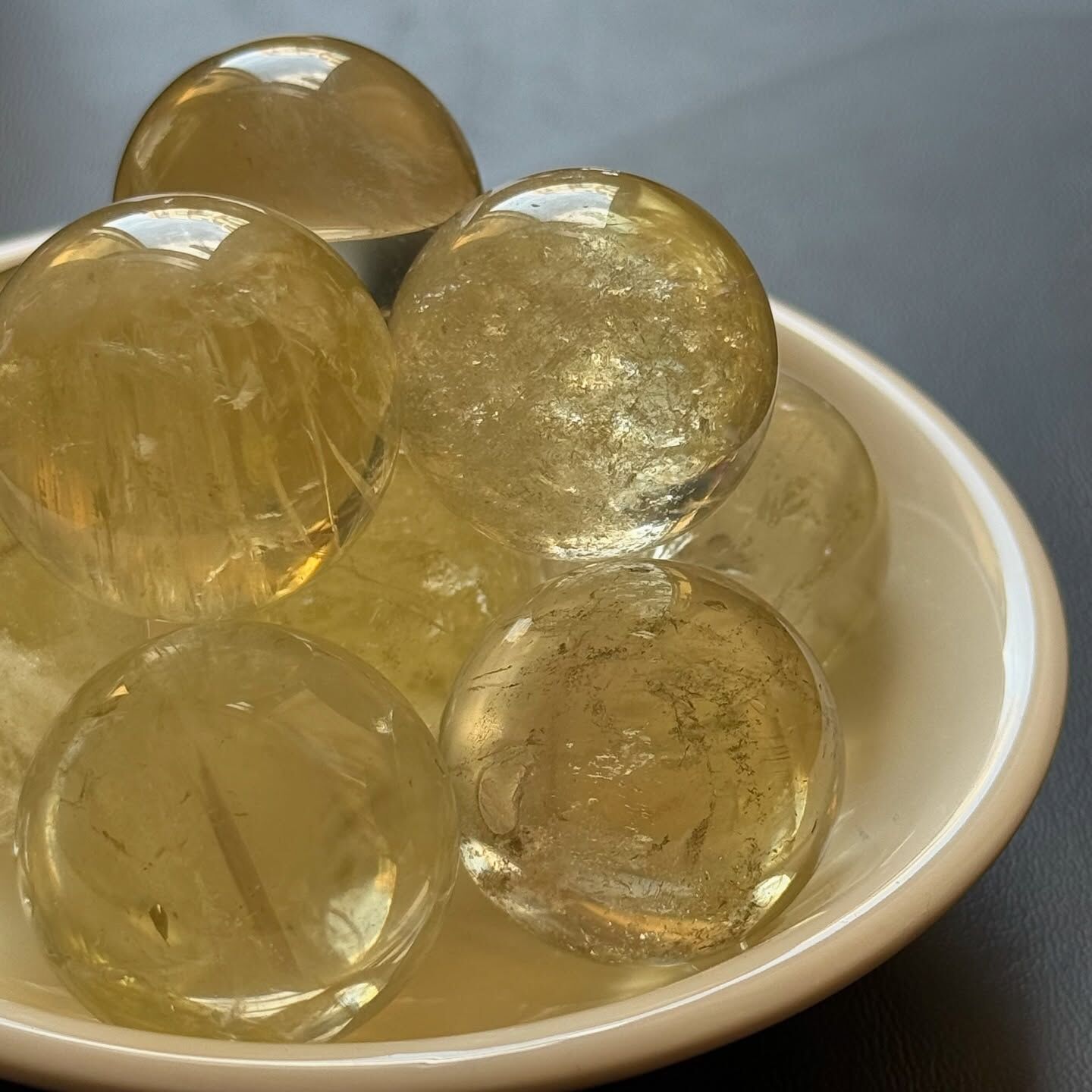 [原石] 黃水晶 水晶球 約 23mm