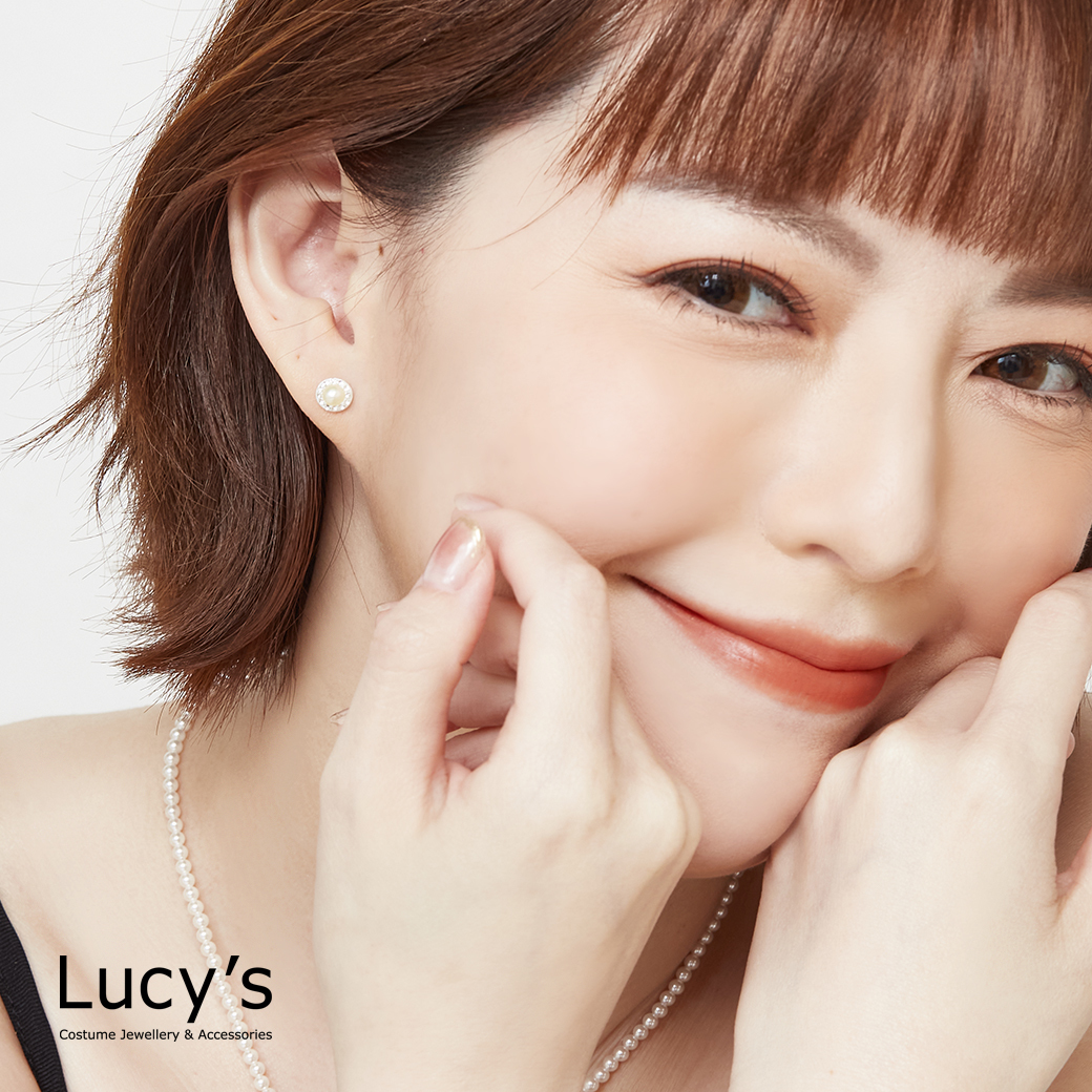 925純銀 珍珠柔光 耳環 (66366)