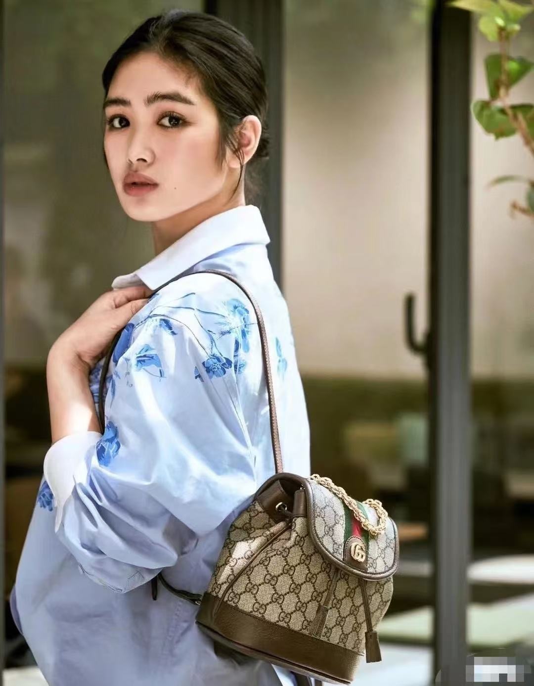 Gucci Bag Ophidia GG supreme Backpack Brown 795221