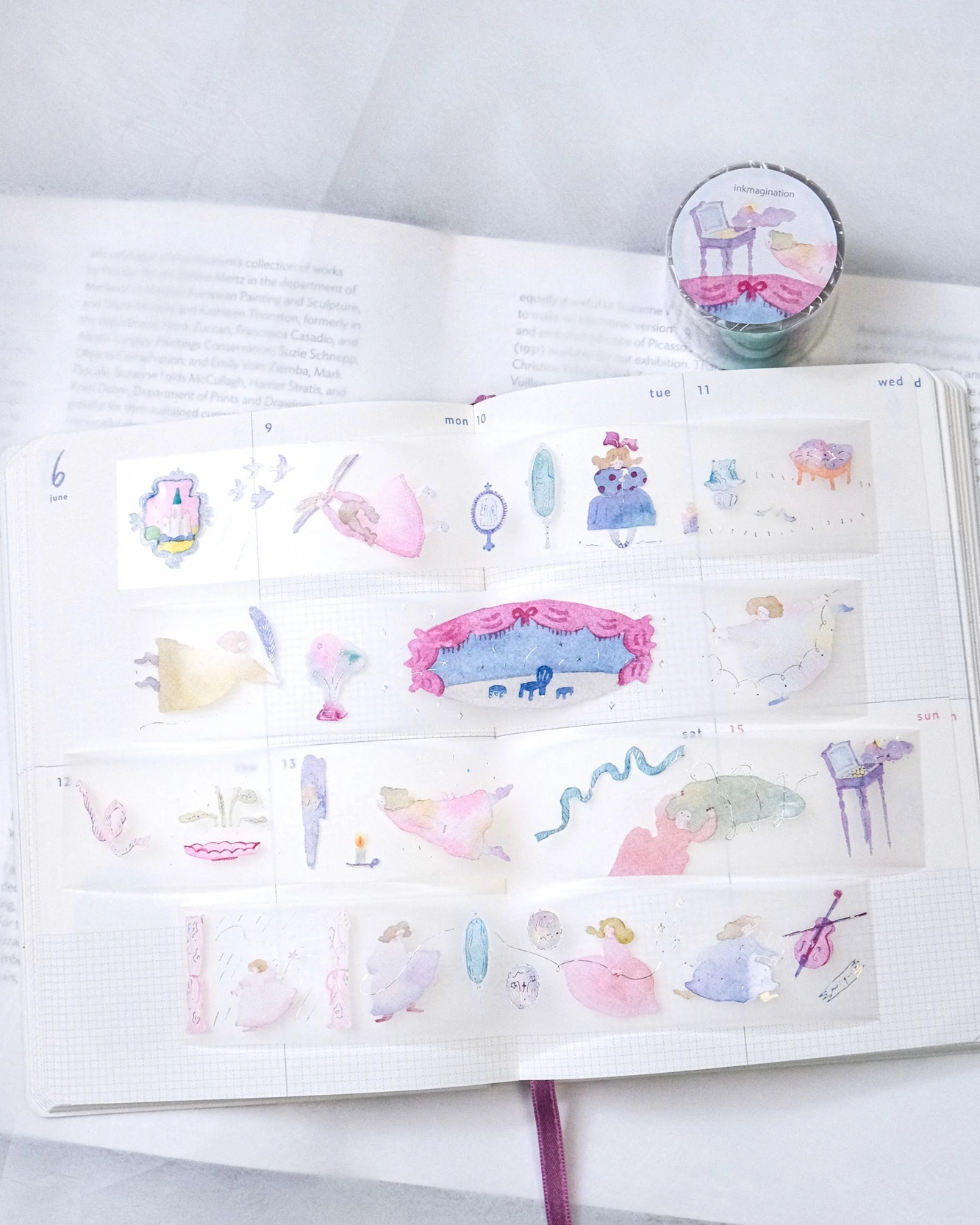 Dodolulu．墨墨想像 3.5cm燙金霧面PET/和紙膠帶 <整捲/分裝>