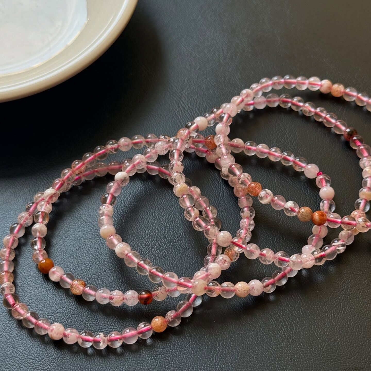 [原石] 雪花幽靈水晶 水晶手串