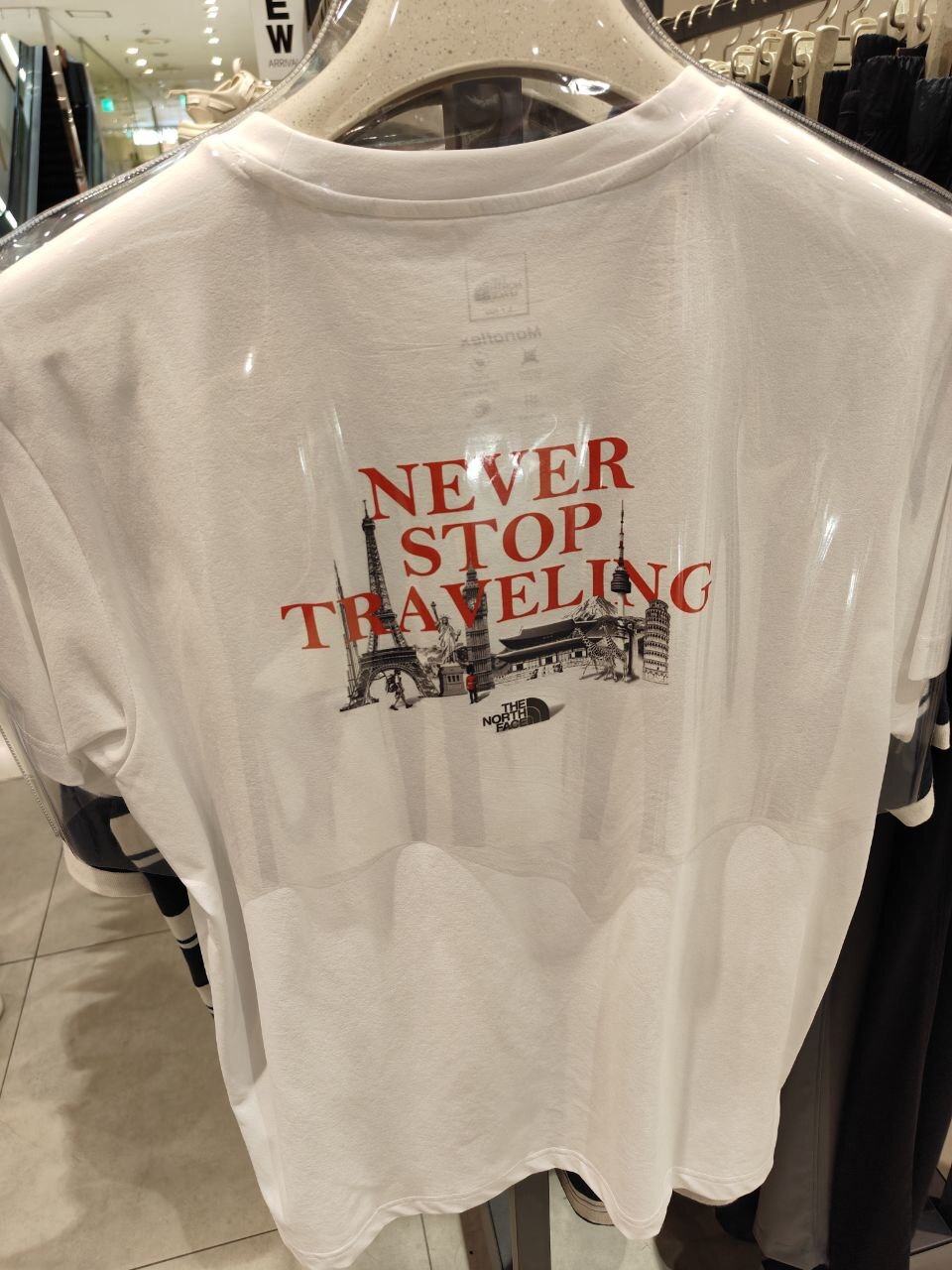 [K] THENORTHFACE WHITE M'S LANDMARKS S/S ROUND TEE, NT7UR26A-WHT (KTNF11)