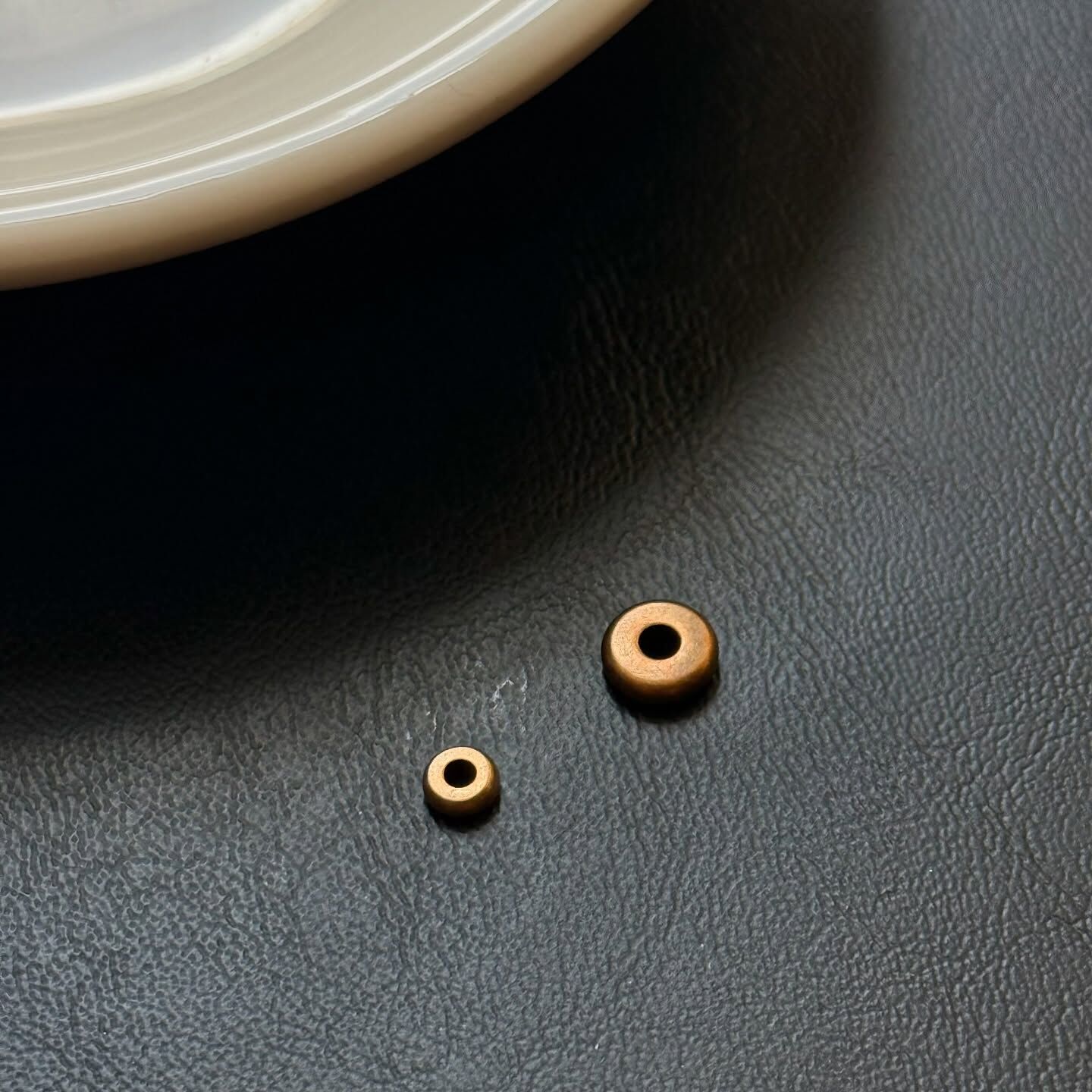 [原石] 保色黃銅 金屬隔珠配件 一組 10 顆 隔片 兩種尺寸