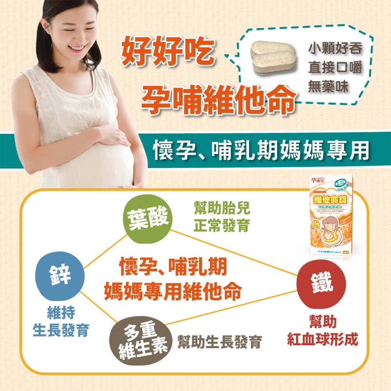 孕哺兒，新維他命錠