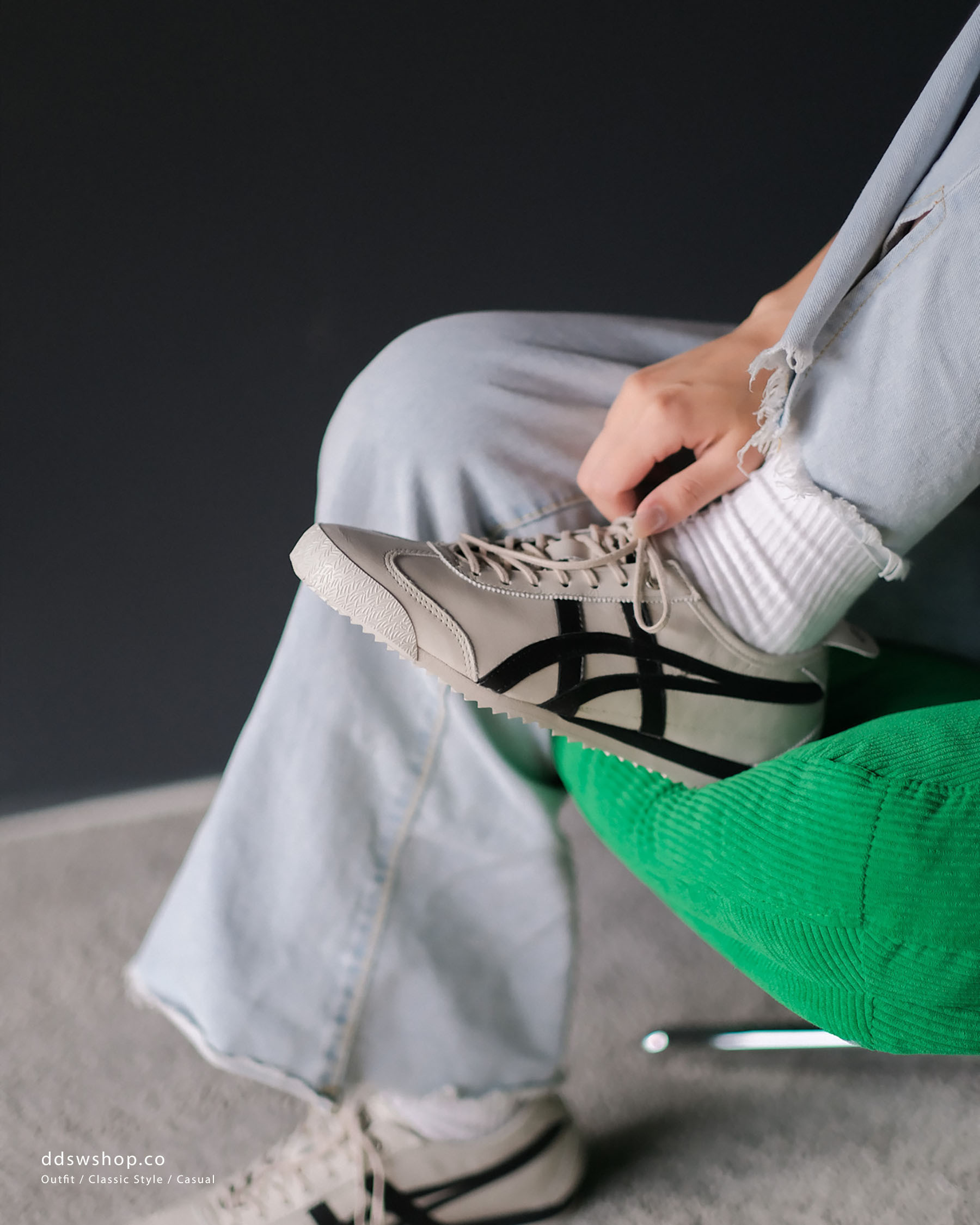 "調貨" ONITSUKA TIGER MEXICO 66 SD 米白底黑虎爪紋 1183A872-255