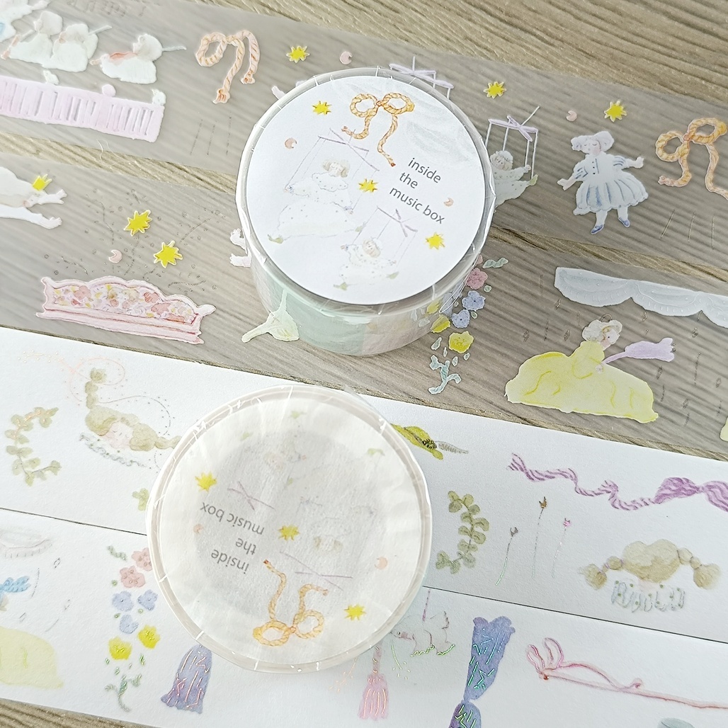 Dodolulu．旋律之外 3.5cm燙金霧面PET/和紙膠帶 <整捲/分裝>