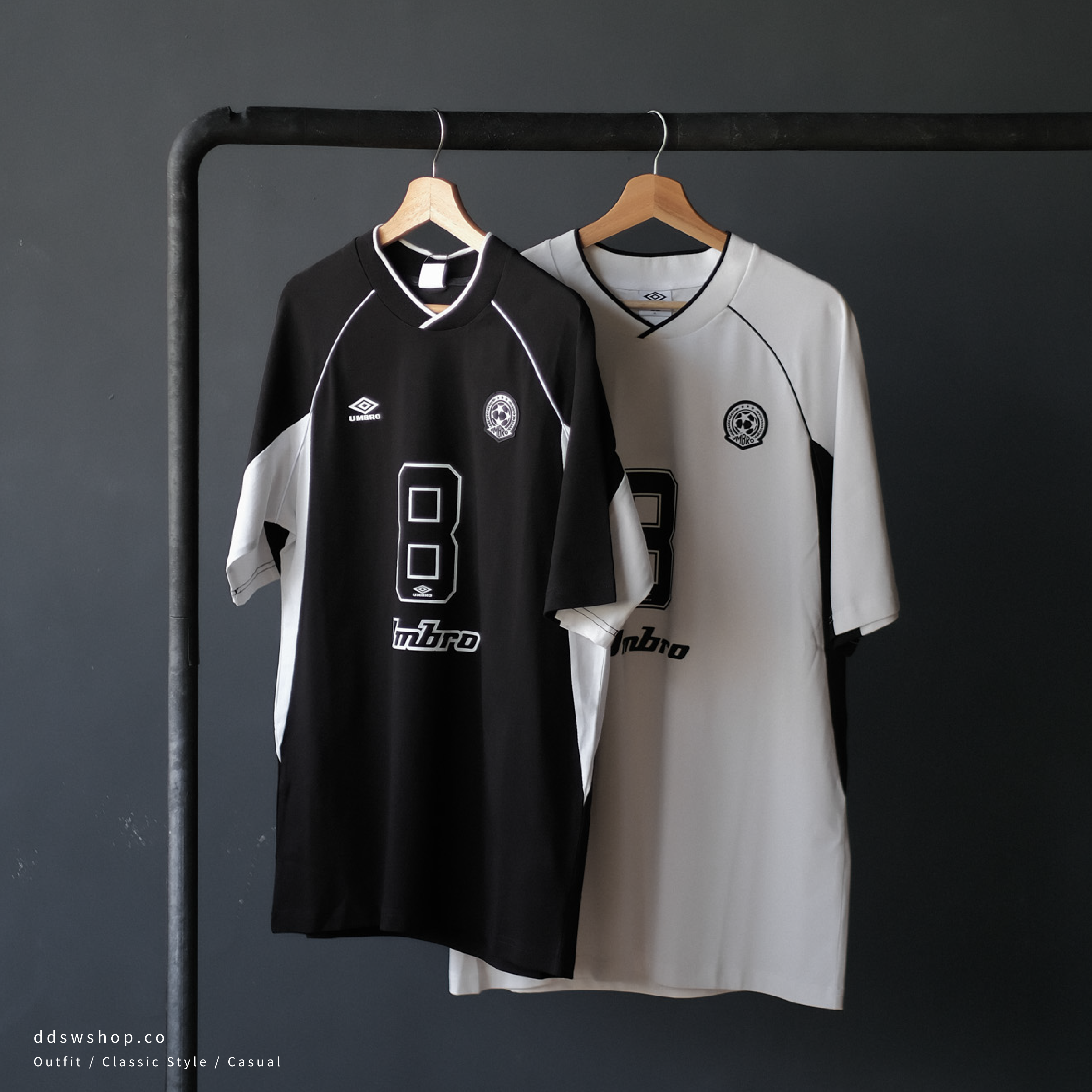 "代購" UMBRO 撞色拼接 復古寬鬆球衣 兩色