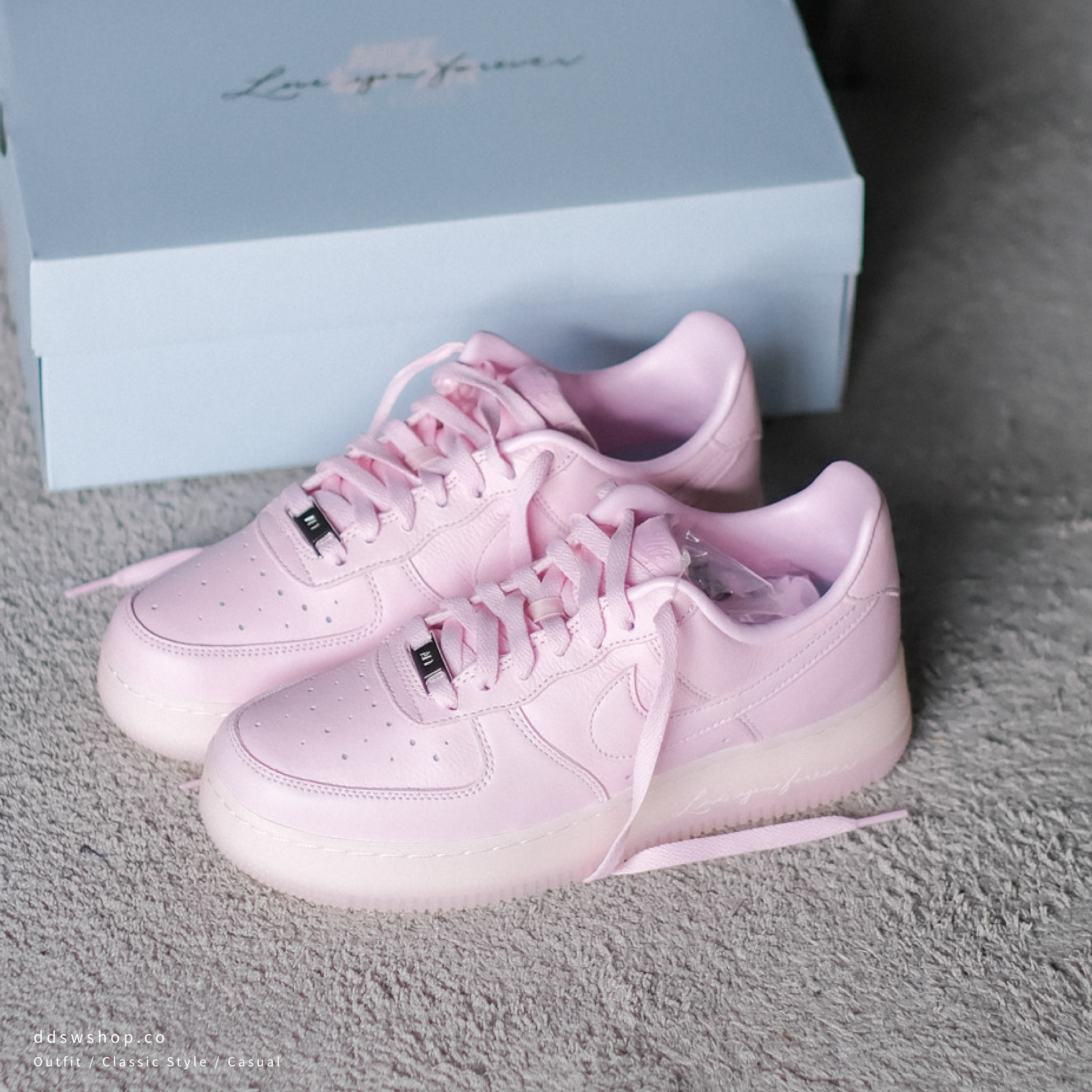 "代購" NOCTA x Nike Air Force 1 Low "Pink Foam" 粉紅泡沫 皮革 果凍底 CZ8065-600