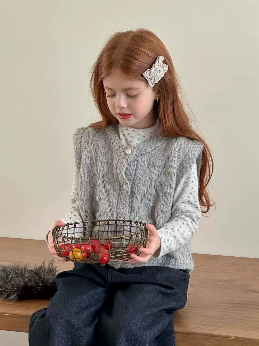 甜美鉤花軟軟背心