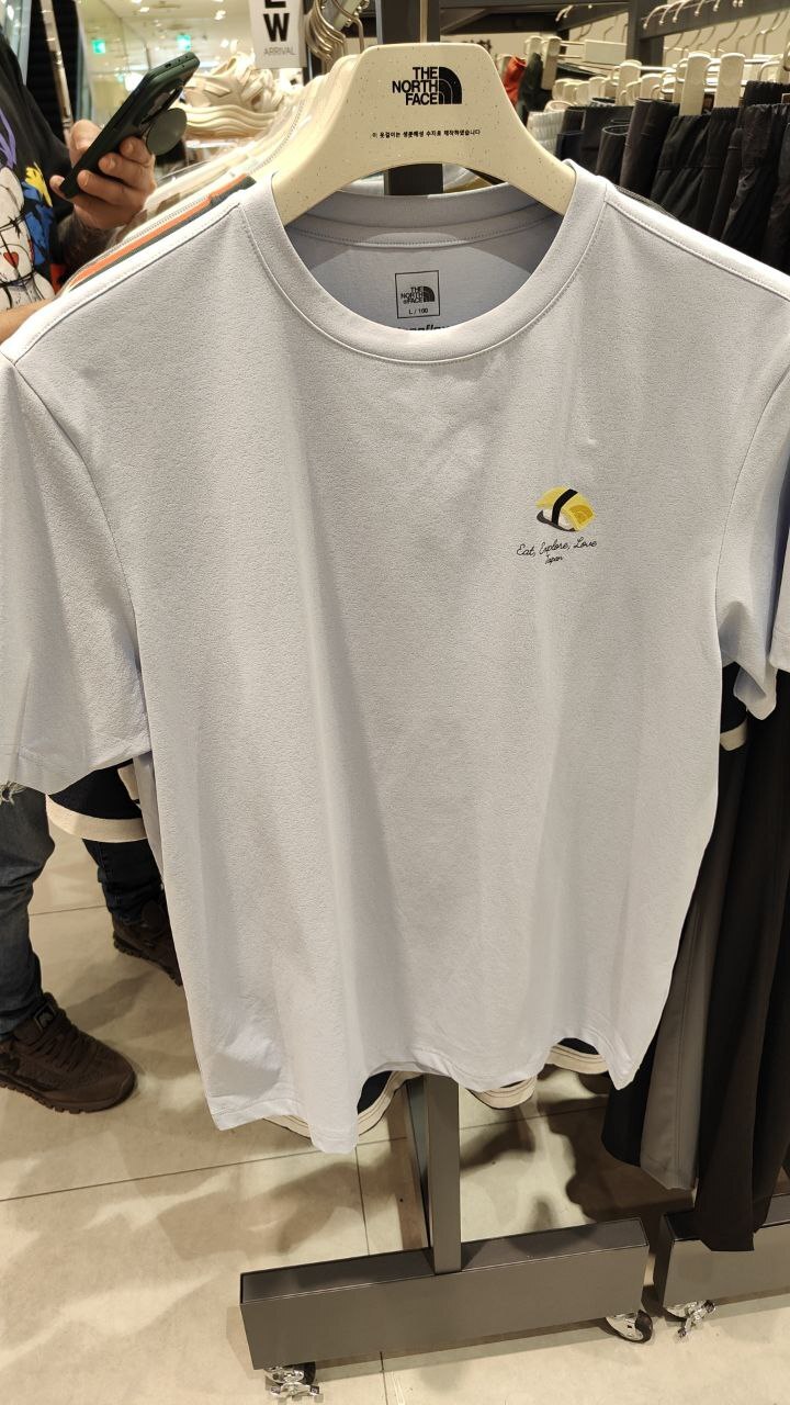 [K] THENORTHFACE LIGHT BLUE M'S GOURMET S/S ROUND TEE, NT7UR22C-LBL (KTNF23)