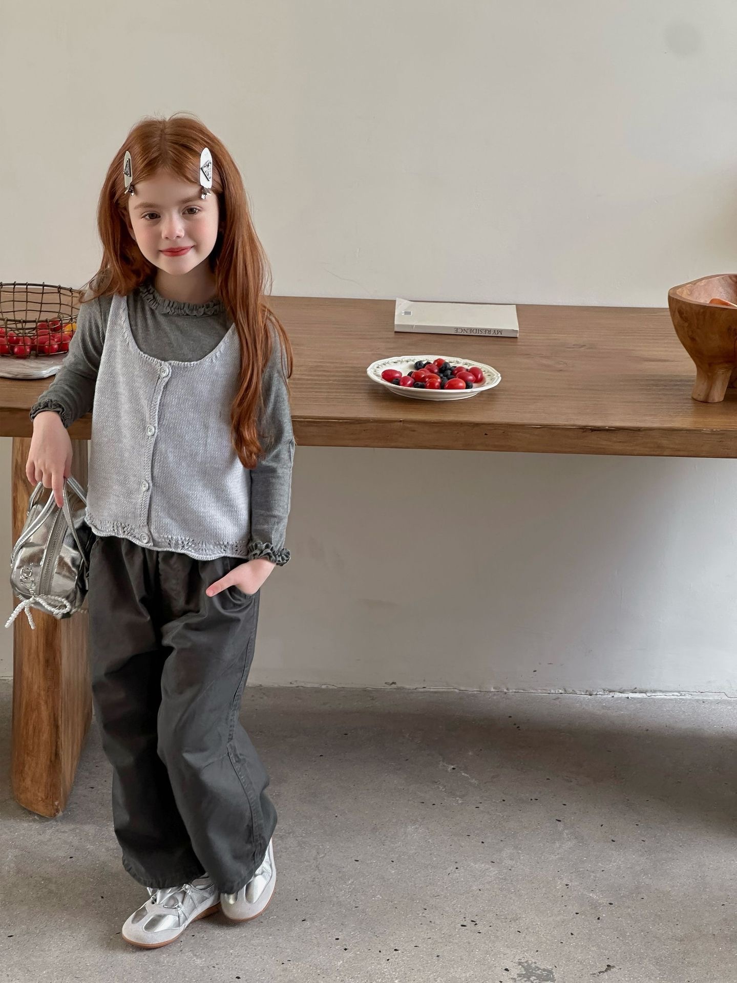 下擺提花甜美背心