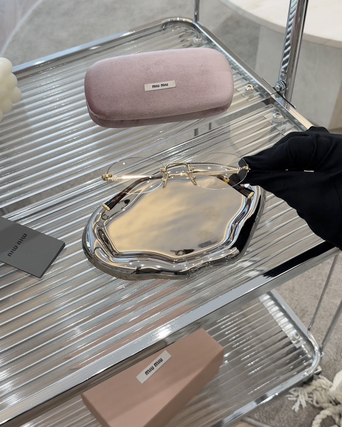 MIUMIU｜SMUA54平光眼鏡 玳瑁