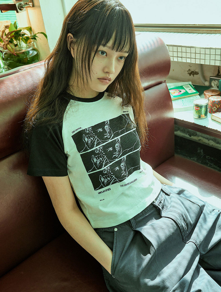 【直播】BROWN BREATH LL081610 W UNCLASSIFIED RAGLAN 短版短袖上衣