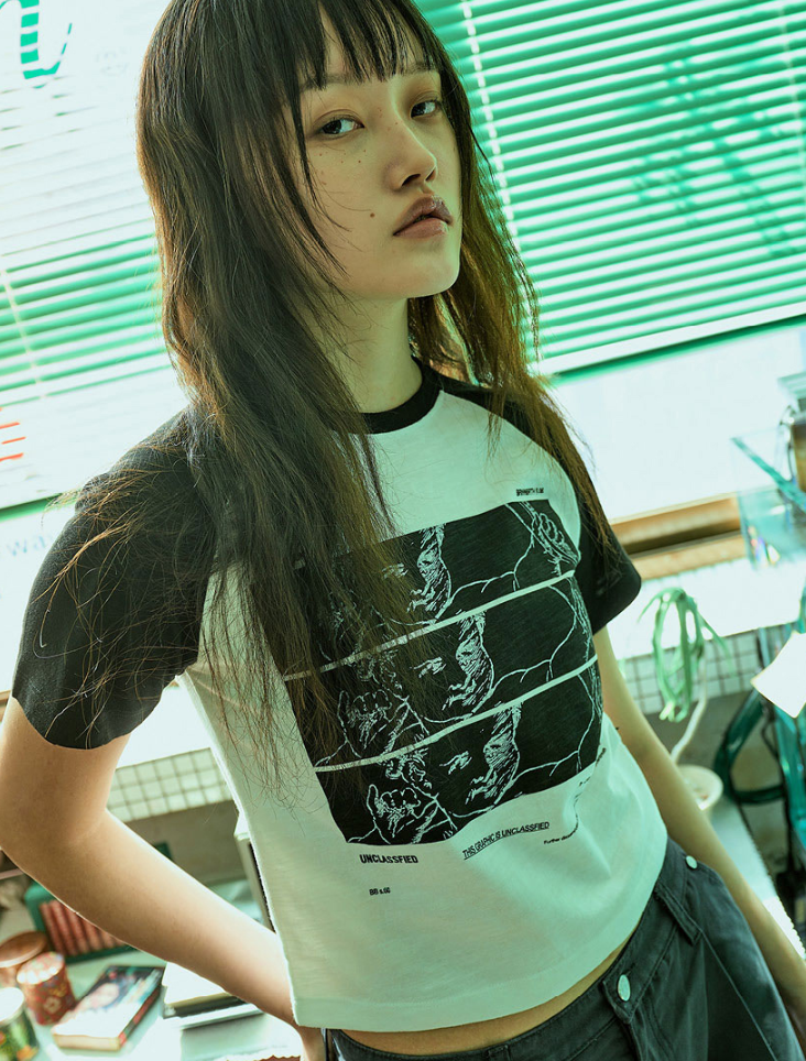 【直播】BROWN BREATH LL081610 W UNCLASSIFIED RAGLAN 短版短袖上衣