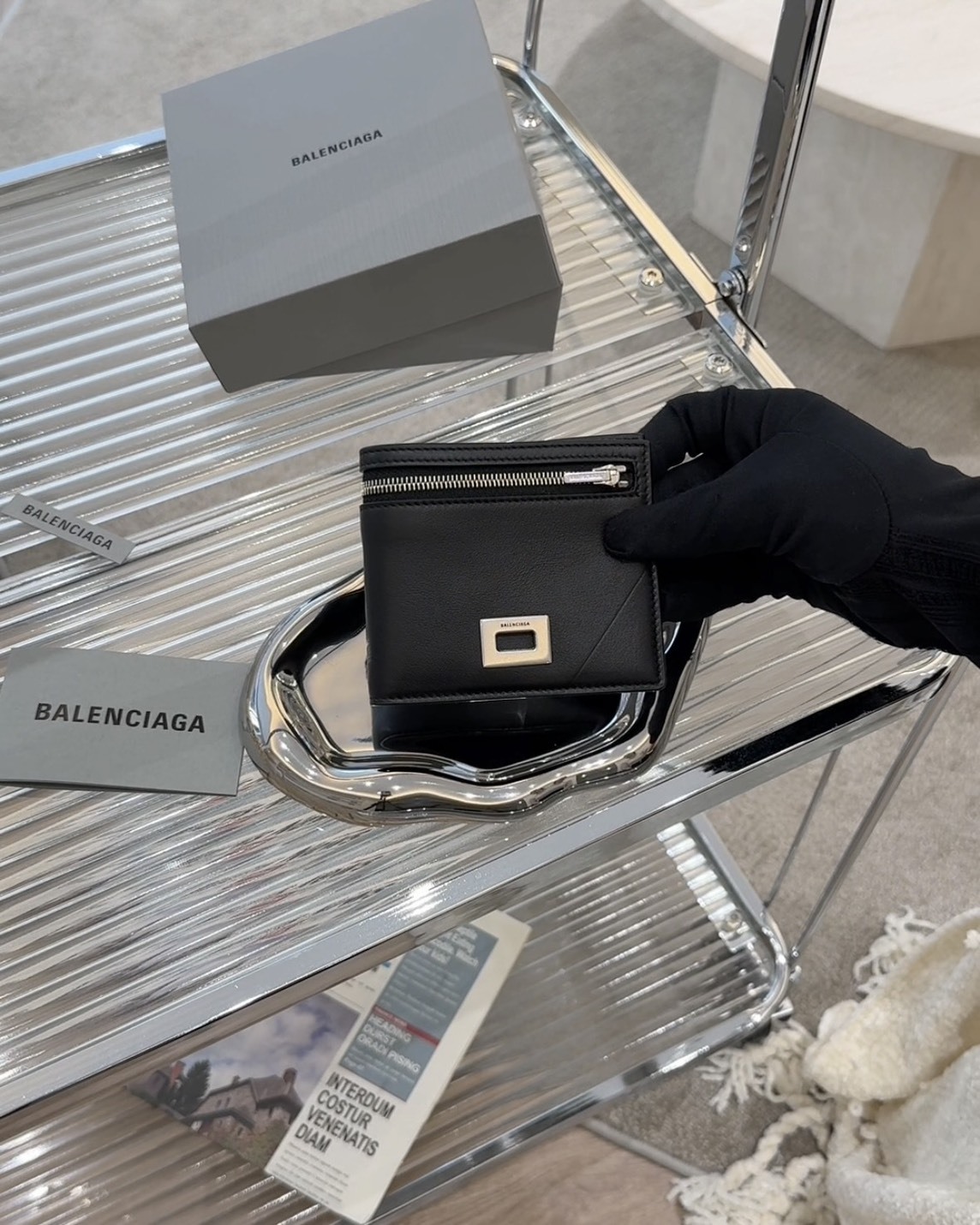 BALENCIAGA｜RODEO 雙折短夾 黑色