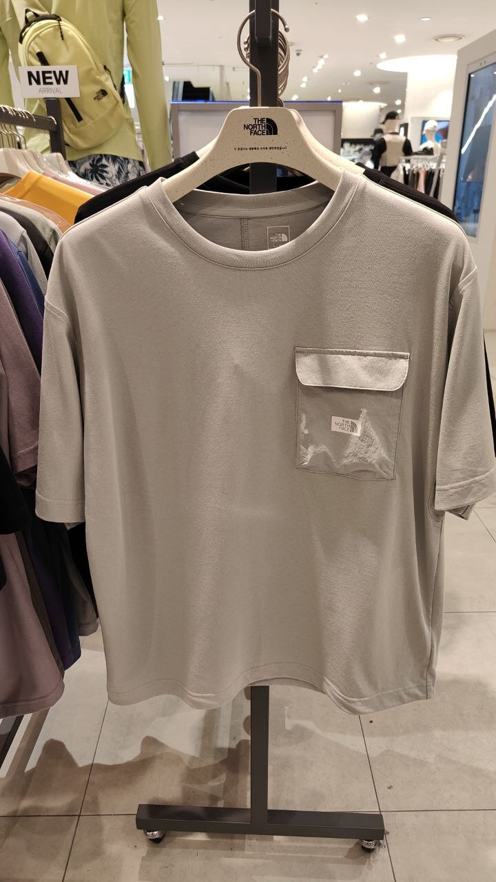 [K] THENORTHFACE COOL GRAY M'S JOURNEY S/S ROUND TEE, NT7UR23C-CGY (KTNF28)
