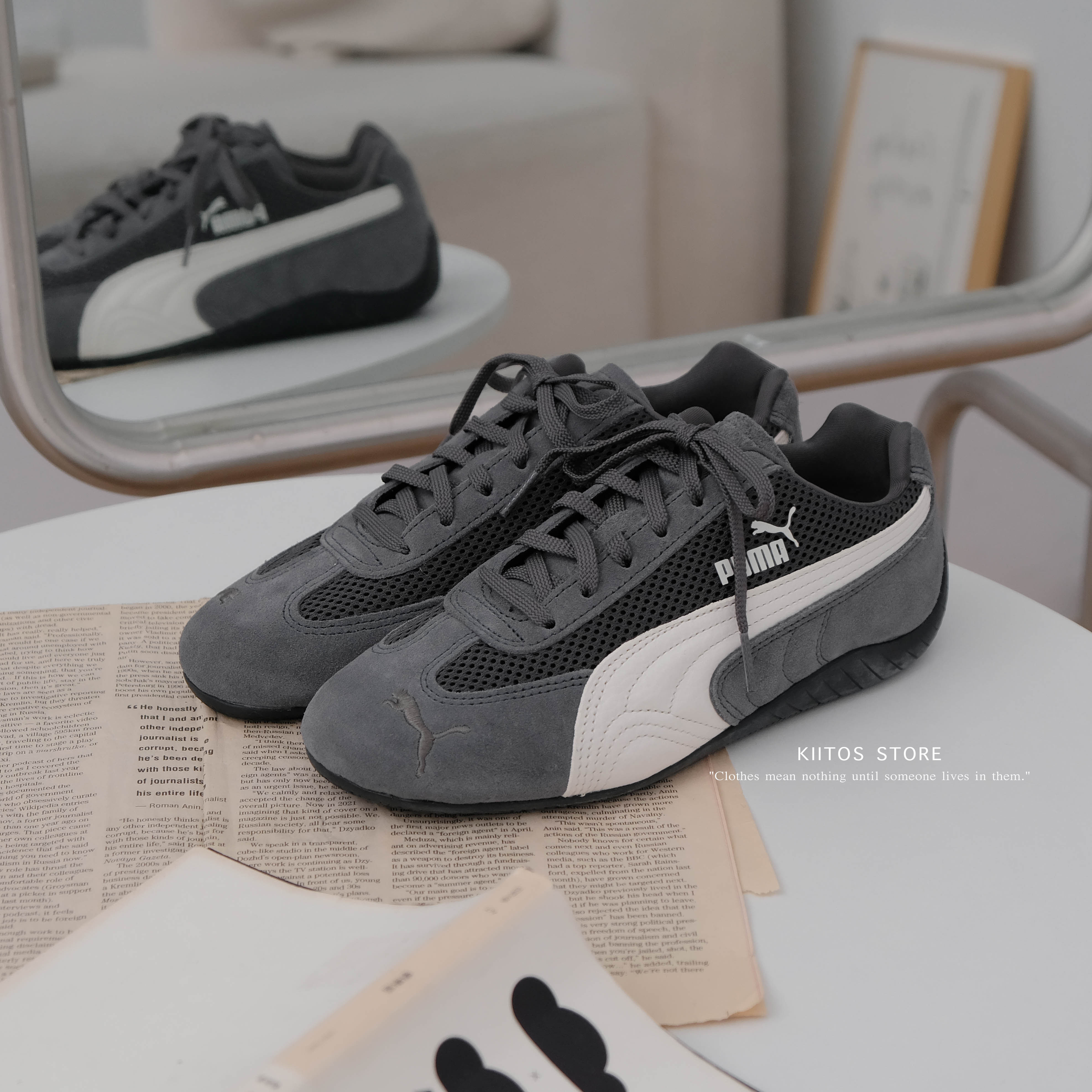 PUMA SPEEDCAT 霧灰 深灰色 賽車鞋 404370-01