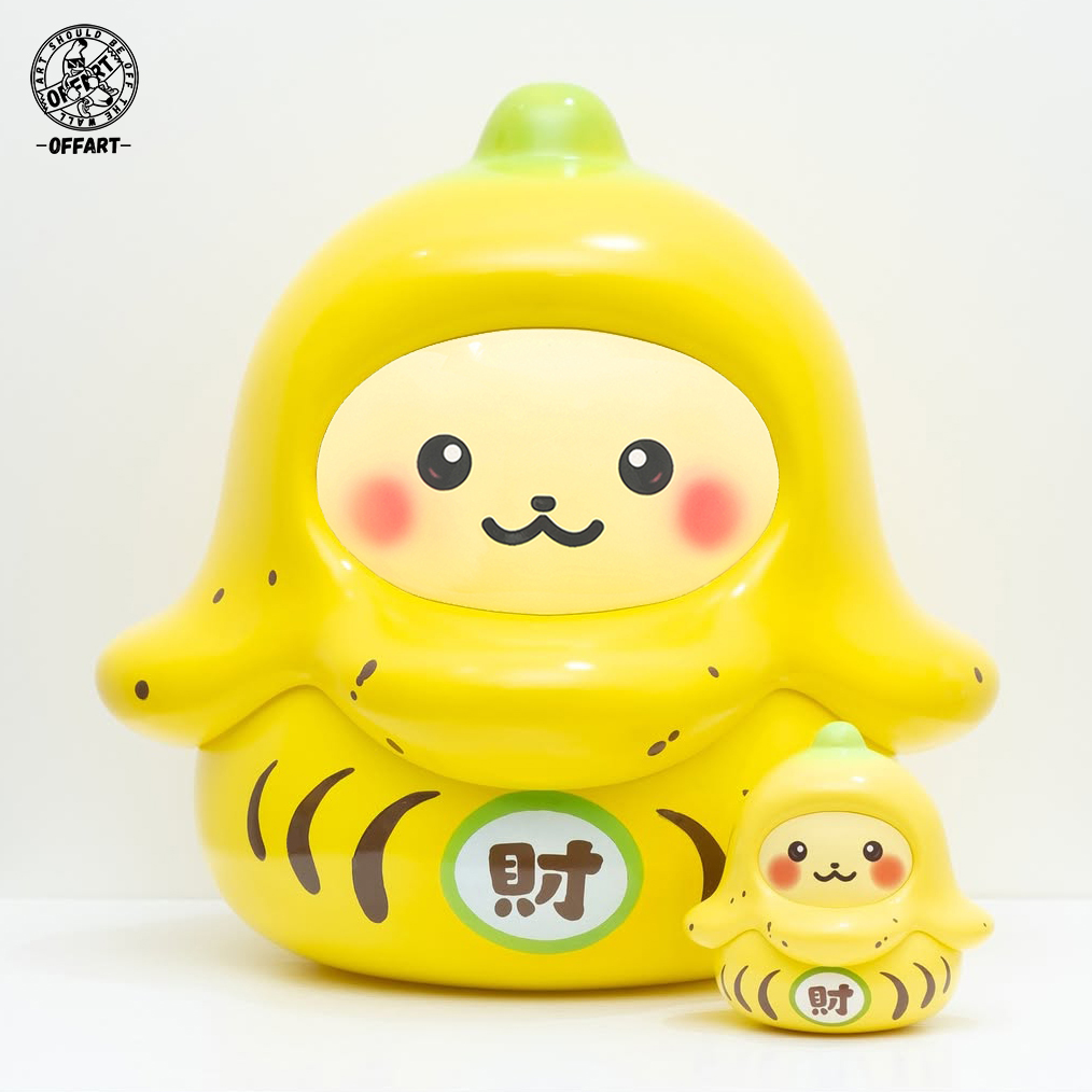 OFFART DARUMABOOM Fortune Banana/Blessing statue 蕉財 納福