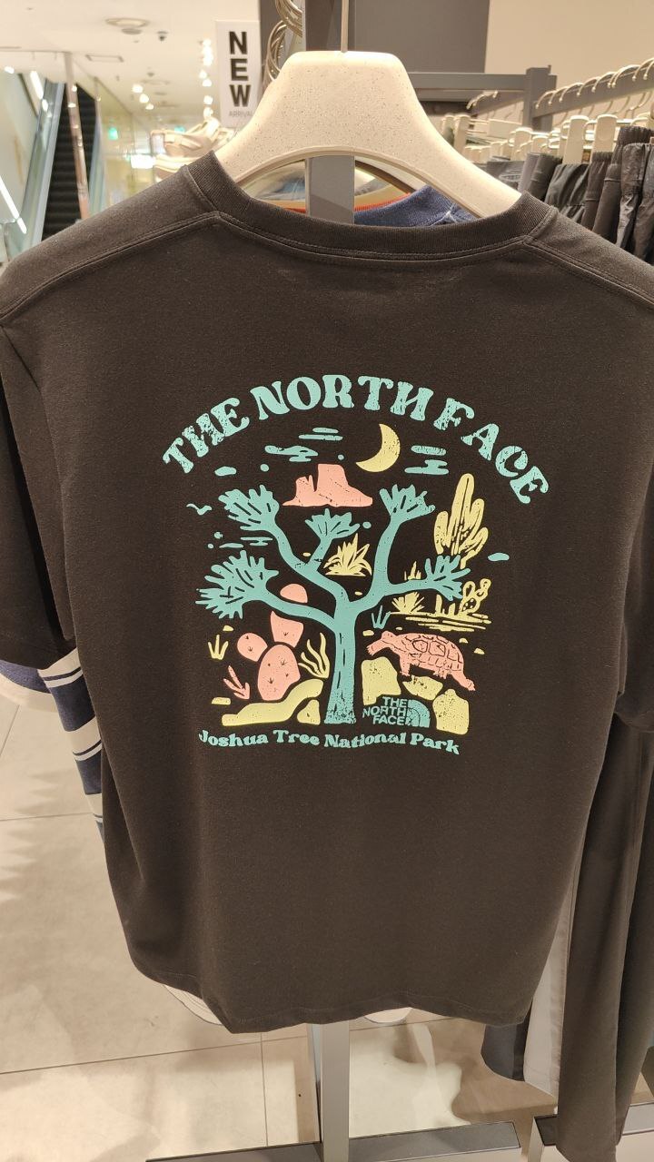 [K] THENORTHFACE BLACK M'S EVERGREEN S/S ROUND TEE 1, NT7UR51A-BLK (KTNF34)
