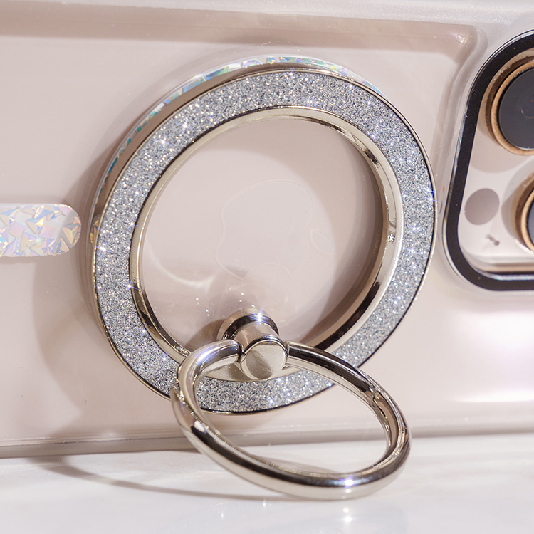 閃耀指環支架 (閃耀銀) MagSafe 磁吸 - 手機旋轉支架