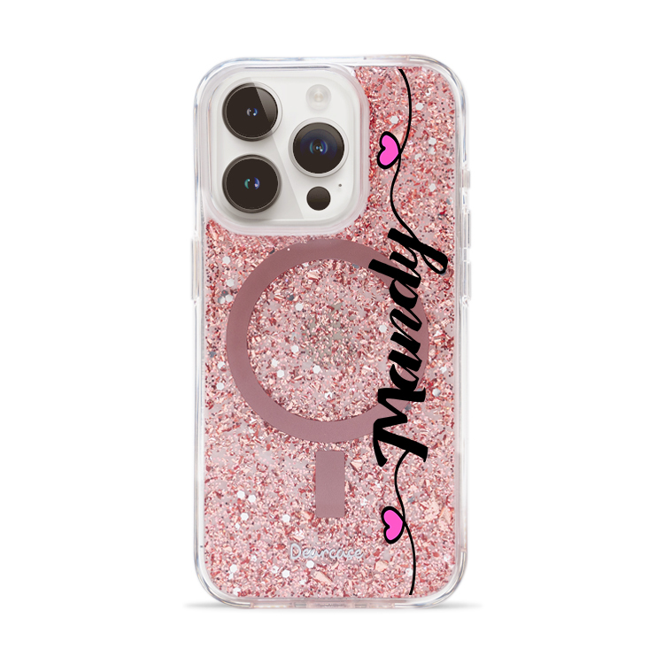 【特惠款】俏皮姓名 iPhone 16 Pro - (Mandy) 玫瑰金貝拉殼 (MagSafe)