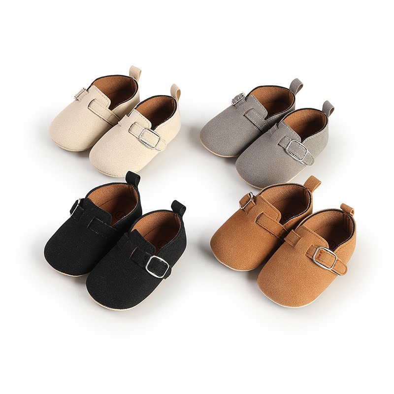 麂皮防滑學步鞋