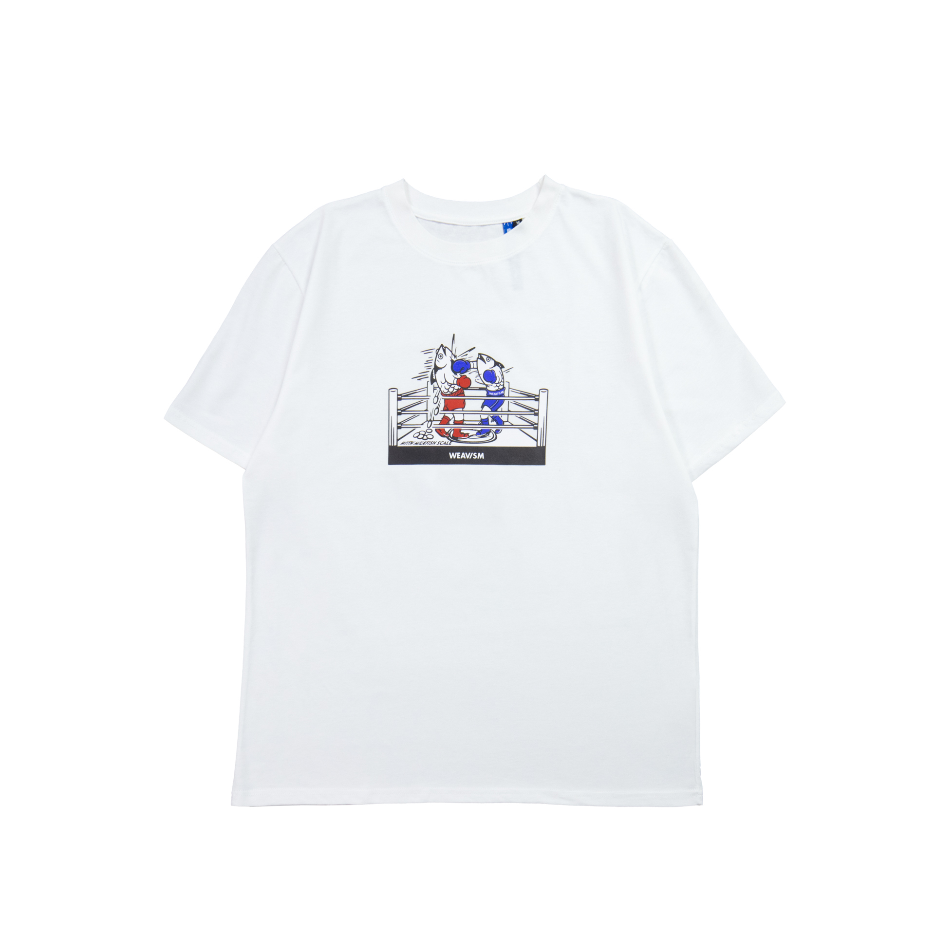 拳力一擊虱目魚海洋膠原棉Tee-白