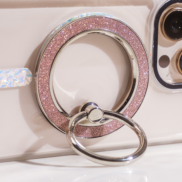 閃耀指環支架 (閃耀粉) MagSafe 磁吸 - 手機旋轉支架