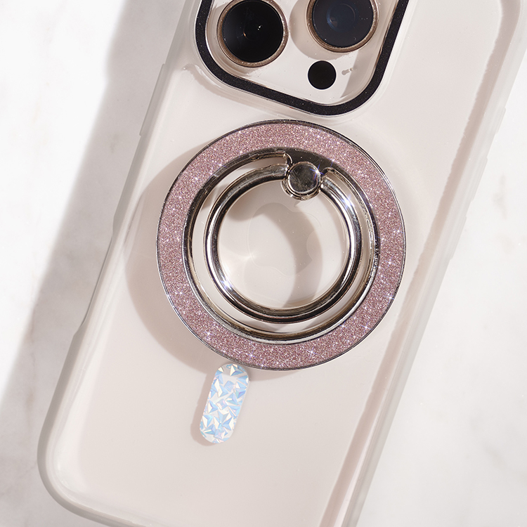 閃耀指環支架 (閃耀粉) MagSafe 磁吸 - 手機旋轉支架