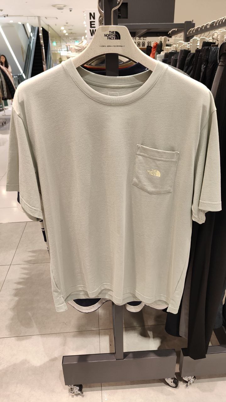 [K] THENORTHFACE MINT M'S ESSENCE S/S ROUND TEE, NT7US50D-MIN (KTNF48)