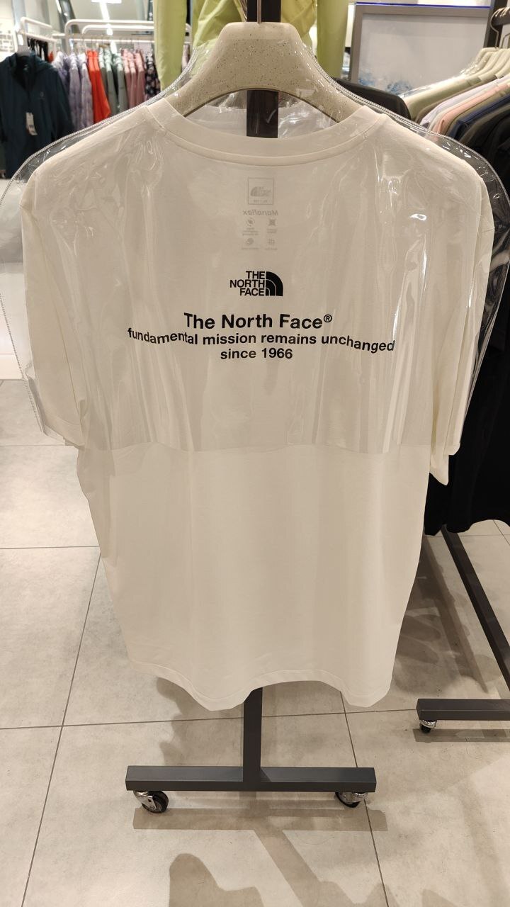 [K] THENORTHFACE OFF WHITE M'S MISSION S/S ROUND TEE, NT7UR04B-OWH (KTNF50)
