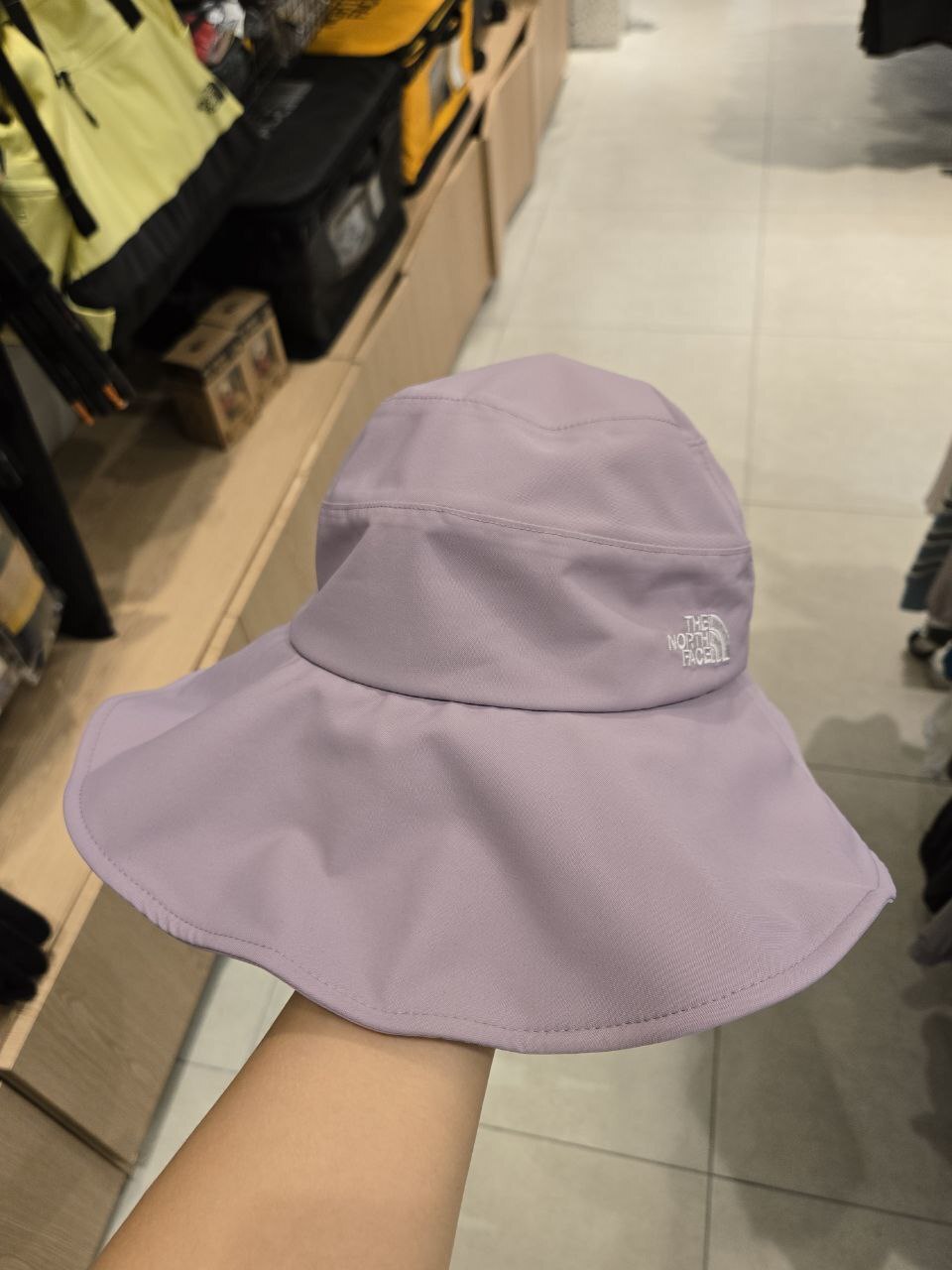 [K] THENORTHFACE GRAYISH LILAC W'S DRYVENT HAT, NE3HR12C-GYL (KTNF104)