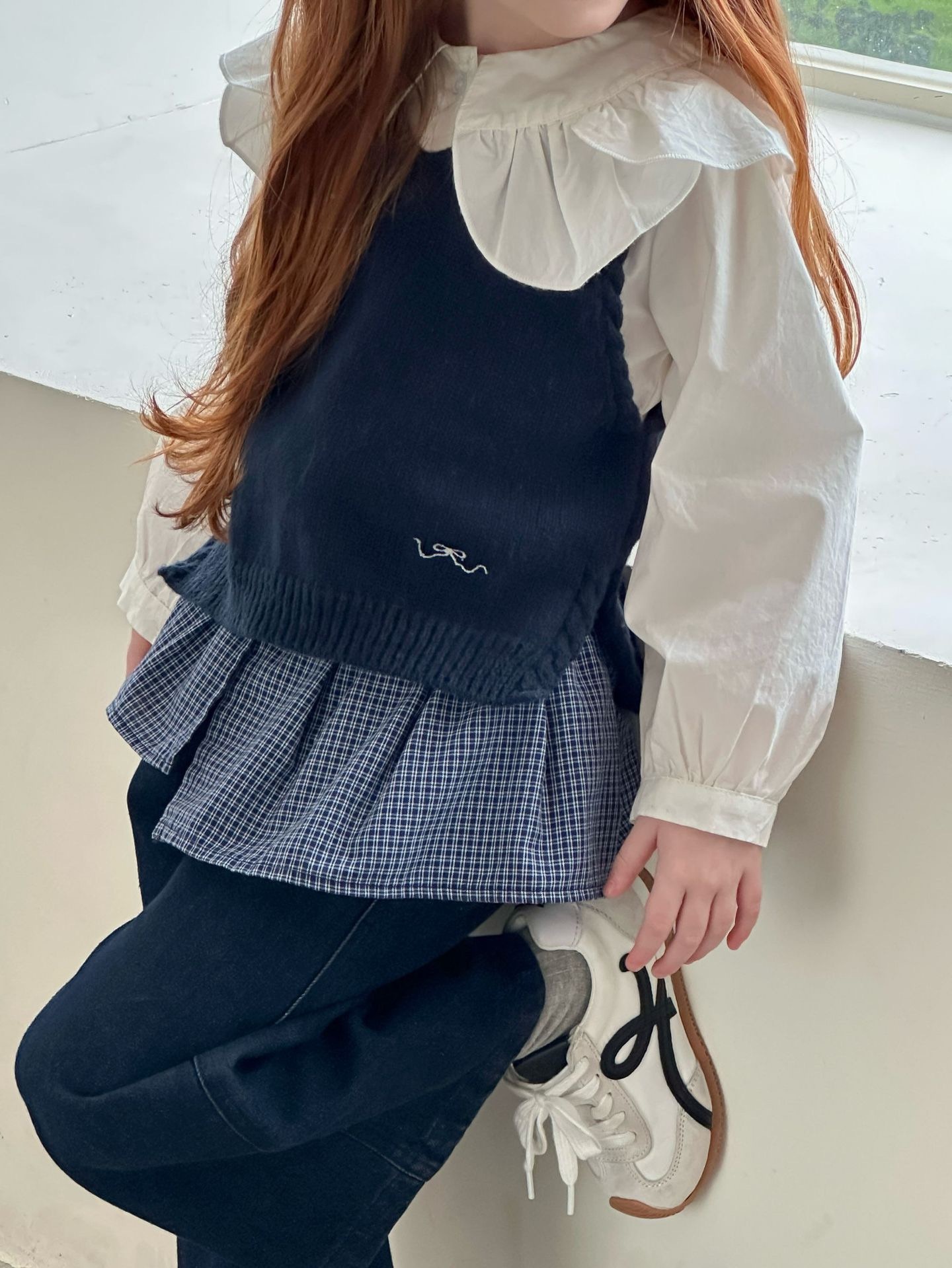 蝴蝶結疊穿必備針織背心