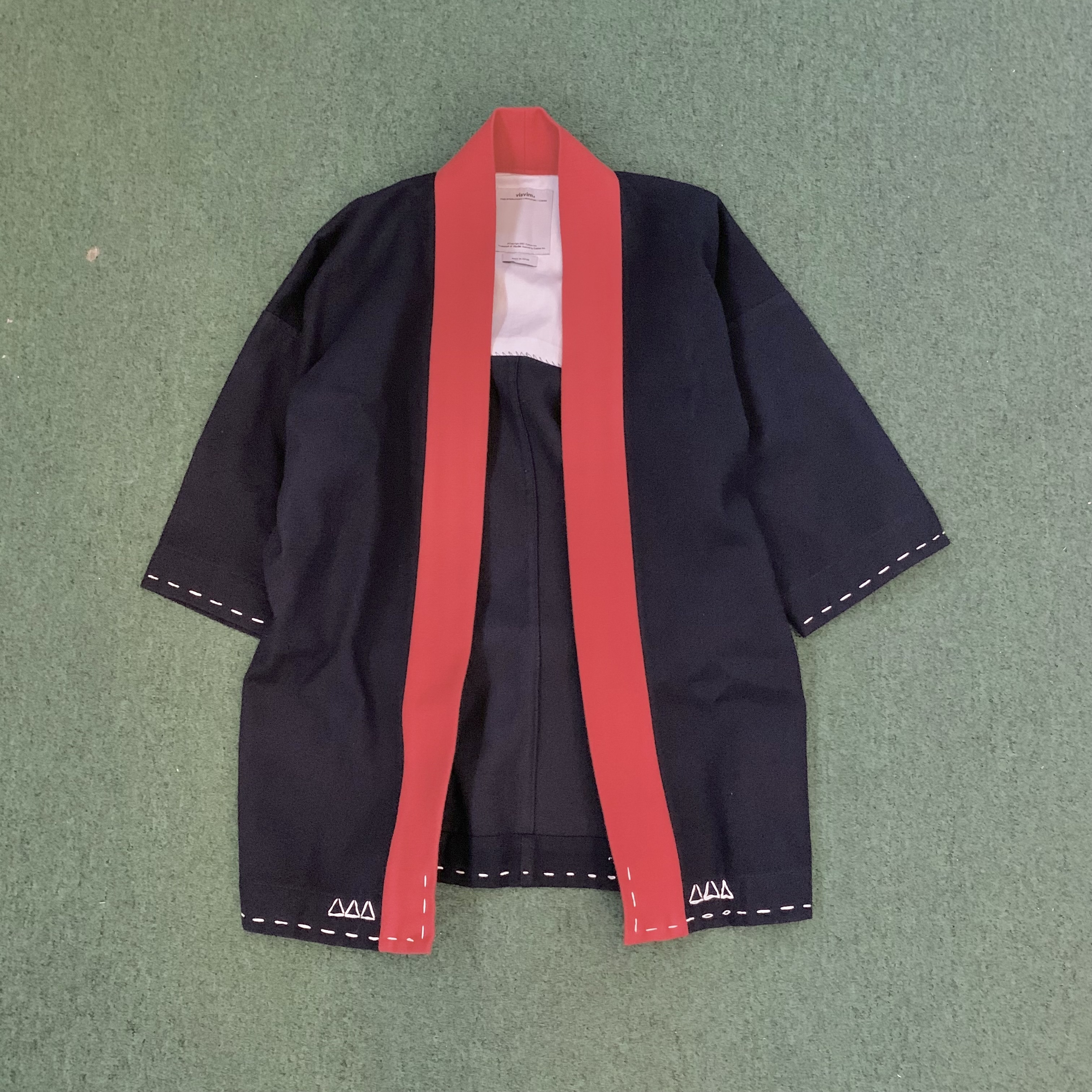 VISVIM SANJURO KIMONO (W/L) (( USED A )) 中古美品 - NAVY SIZE 1 PRE ORDER ITEM (預訂中)