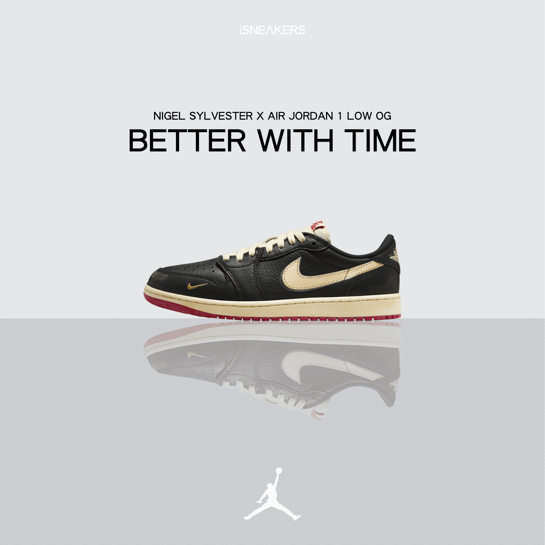 iSNEAKERS｜Nigel Sylvester x Air Jordan 1 Low OG "Better with Time" 隨著時間推移 IB8958-001