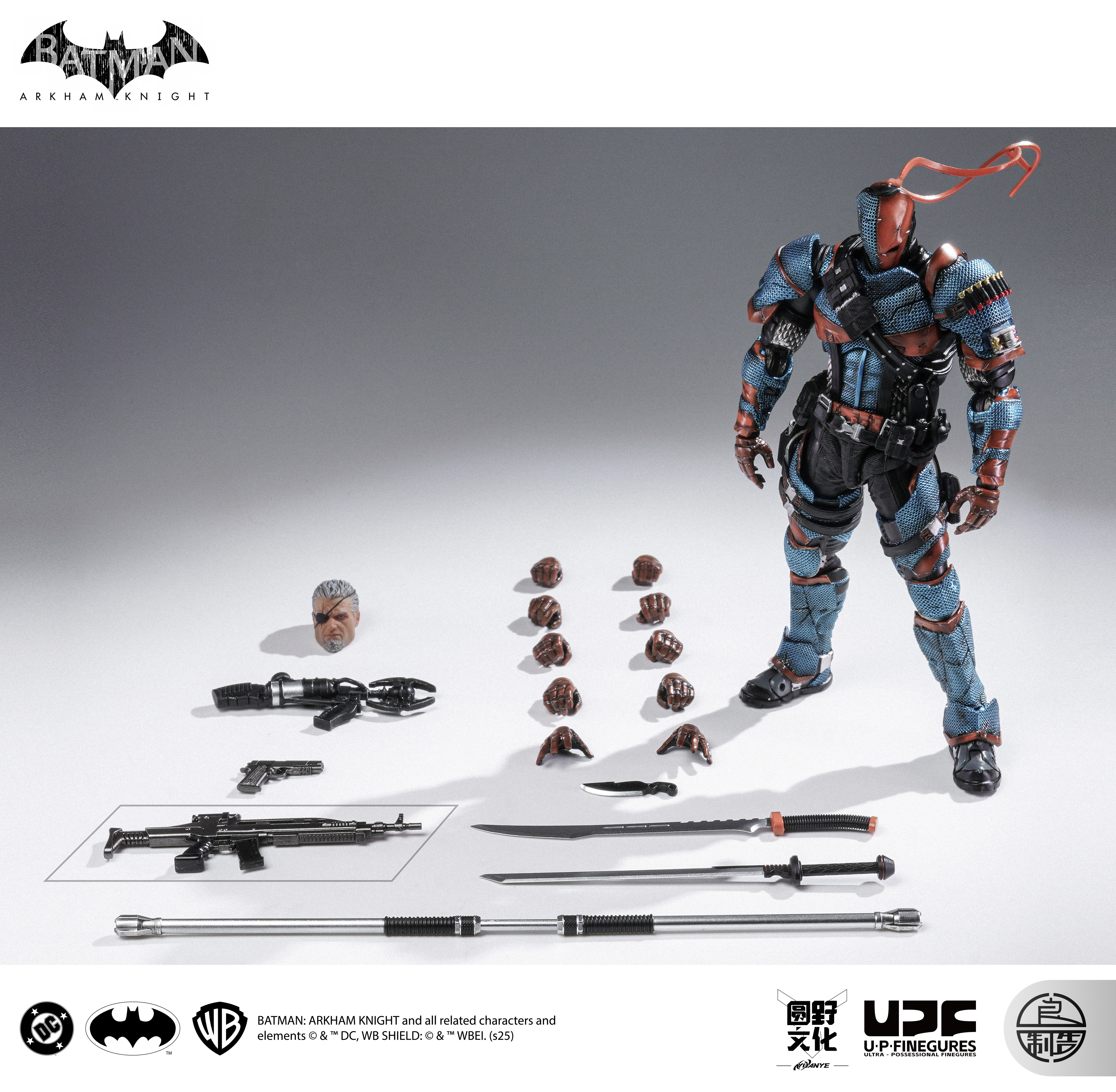 U-P-Finegures (LPZZ)「良品制造」 Batman Arkham Knight- 1/12 Deathstroke Action Figure