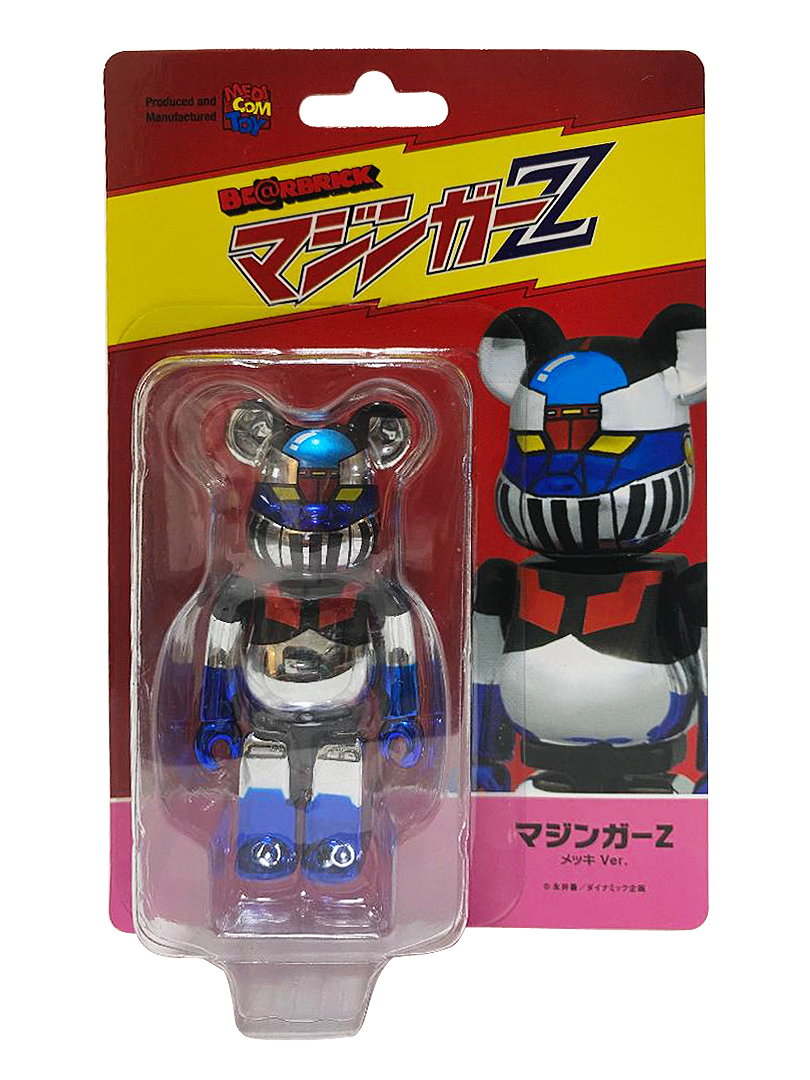 BEARBRICK Mazinger Z Chrome Ver. 鐵甲萬能俠 電鍍版 100%