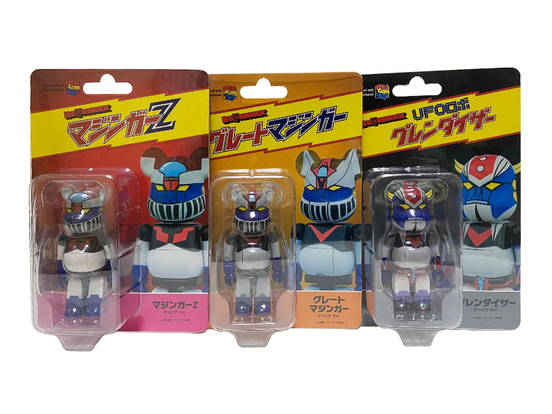 Bearbrick Kattobi 鐵甲萬能俠 鐵甲萬能俠2號 巨靈神 100% SET OF 3