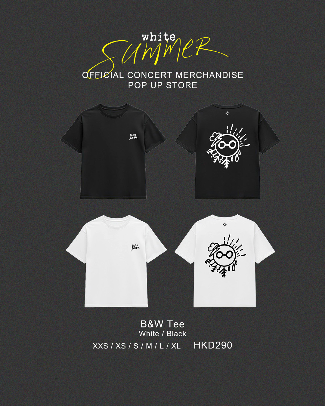 White Summer - B&W Tee
