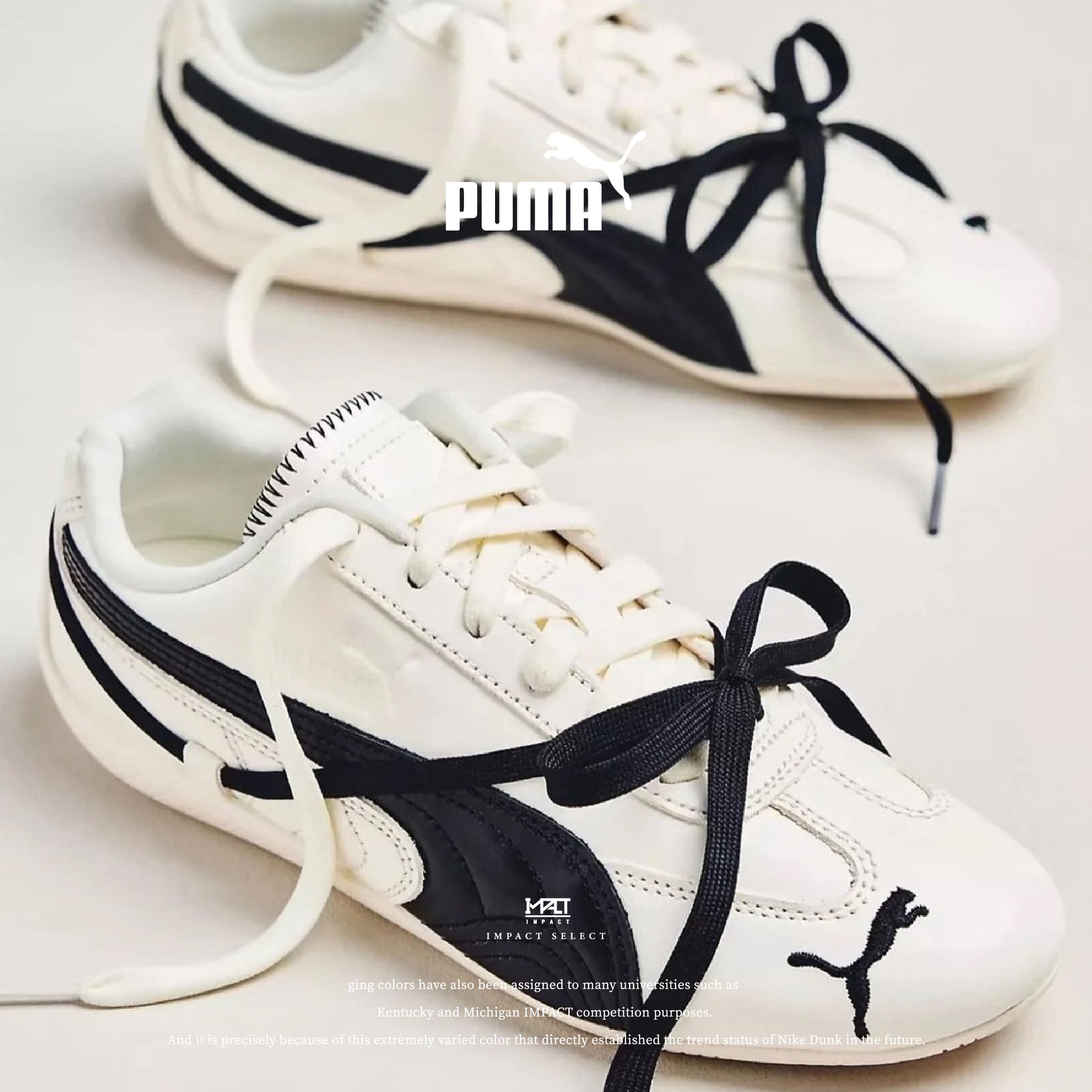 PUMA SPEEDCAT LEATHER 朴彩英 rose同款 皮革 賽車鞋 黑白 401603-02