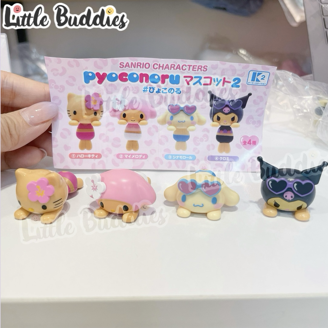 日本扭蛋 Sanrio 日燒公仔杯緣子