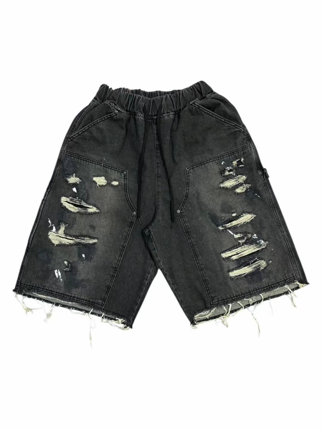 洗水破洞牛仔短褲 P3162